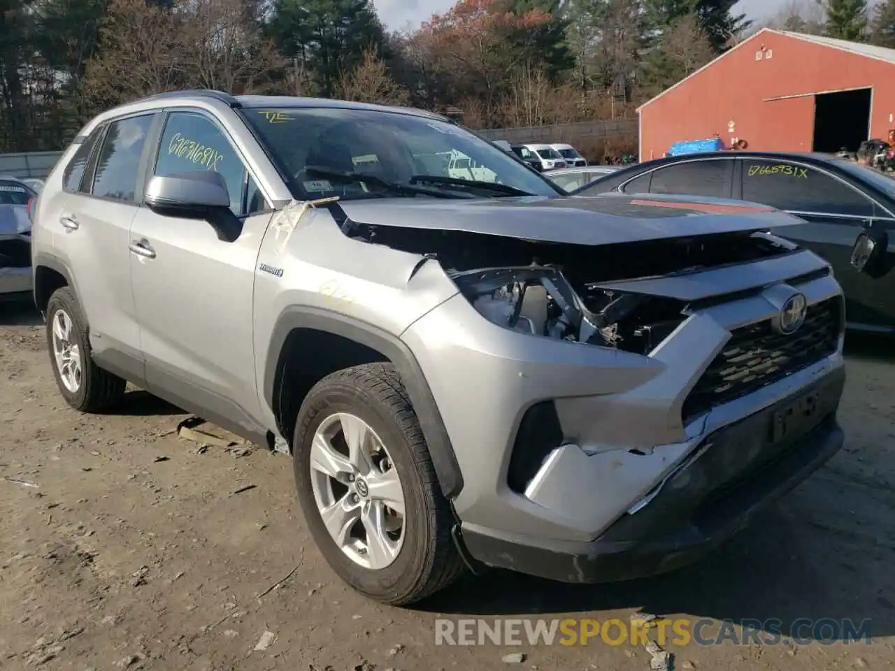 1 Photograph of a damaged car 2T3MWRFV3LW096990 TOYOTA RAV4 2020