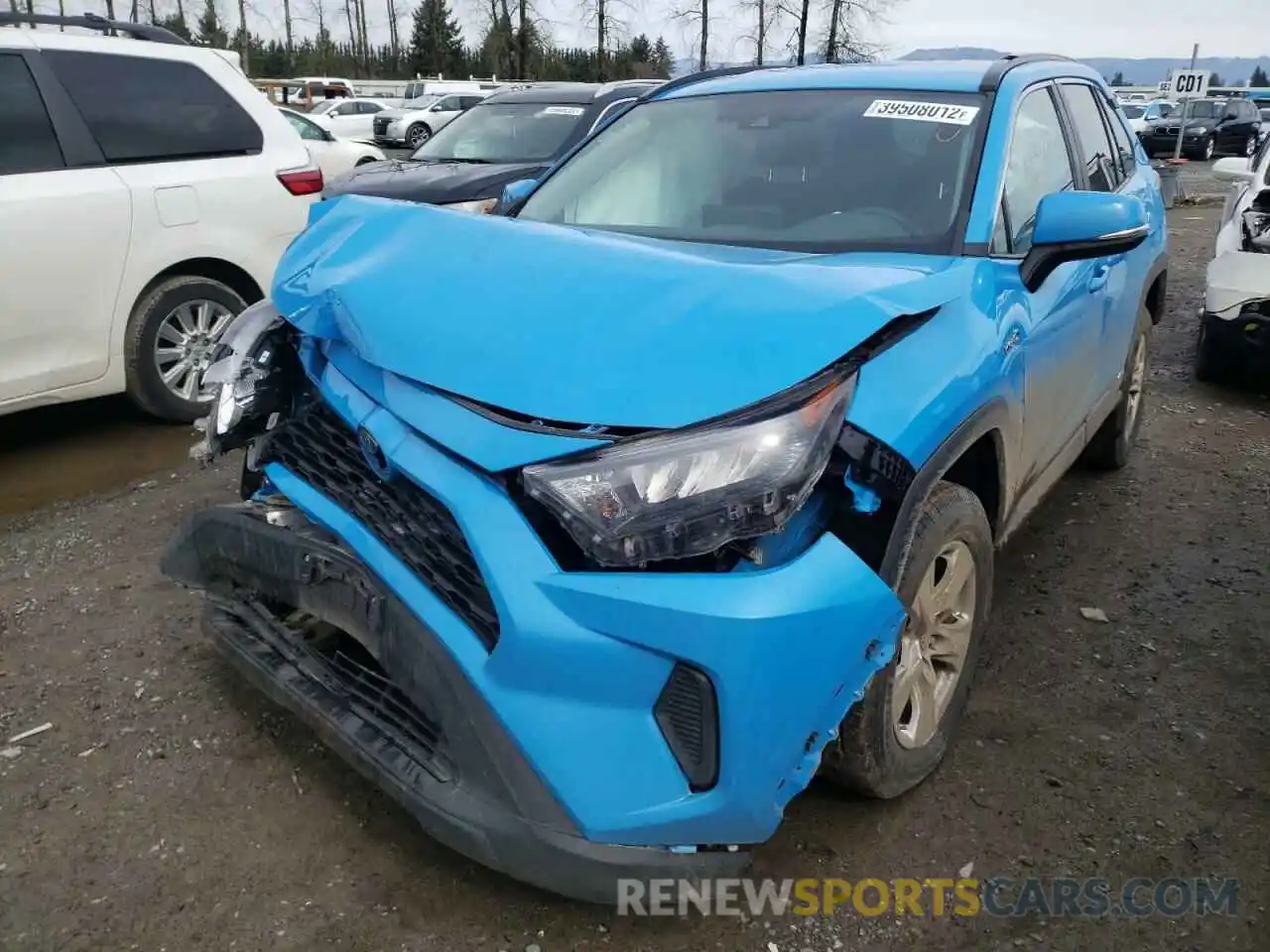 2 Photograph of a damaged car 2T3MWRFV4LW062332 TOYOTA RAV4 2020