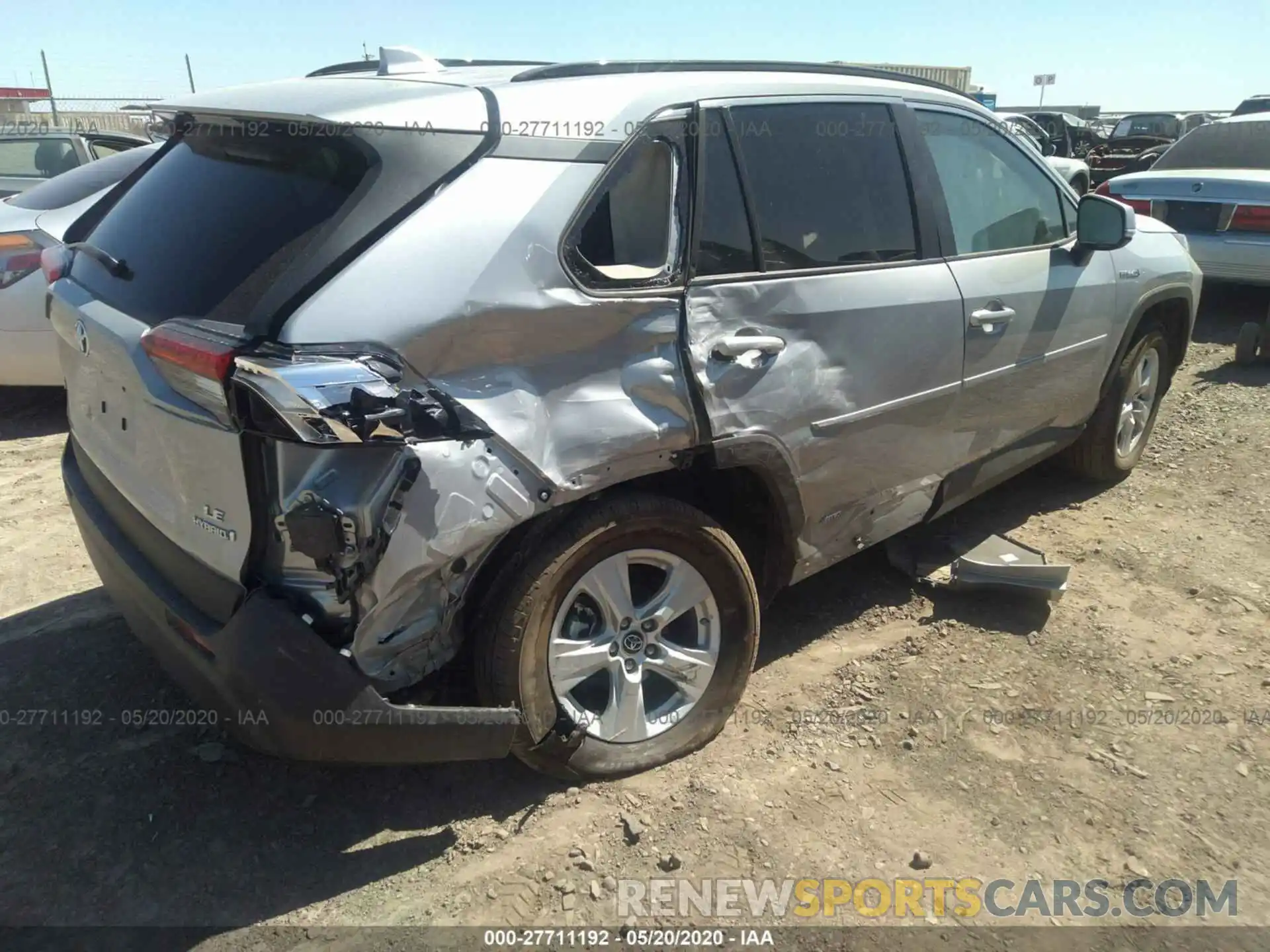 4 Photograph of a damaged car 2T3MWRFV6LW054426 TOYOTA RAV4 2020