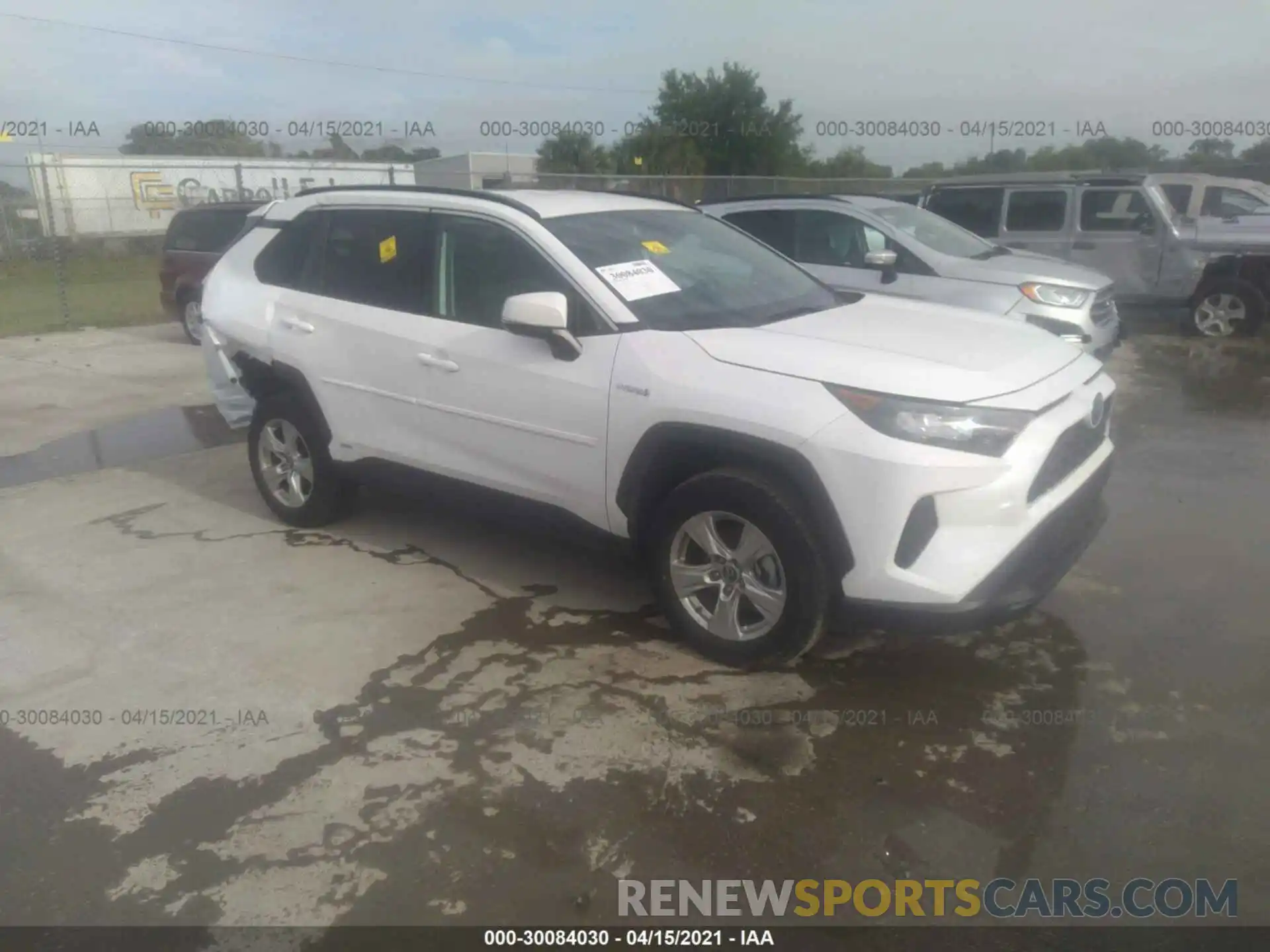 1 Photograph of a damaged car 2T3MWRFV7LW049719 TOYOTA RAV4 2020