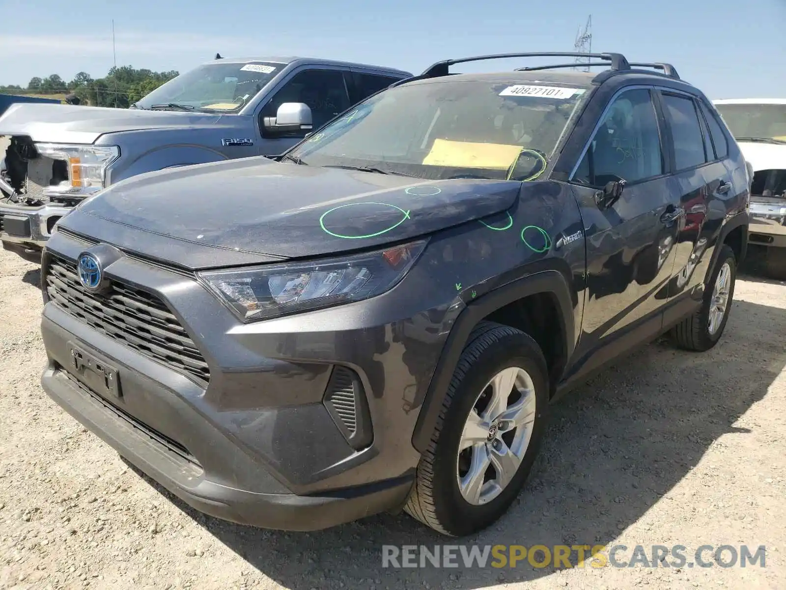 2 Photograph of a damaged car 2T3MWRFV7LW050983 TOYOTA RAV4 2020