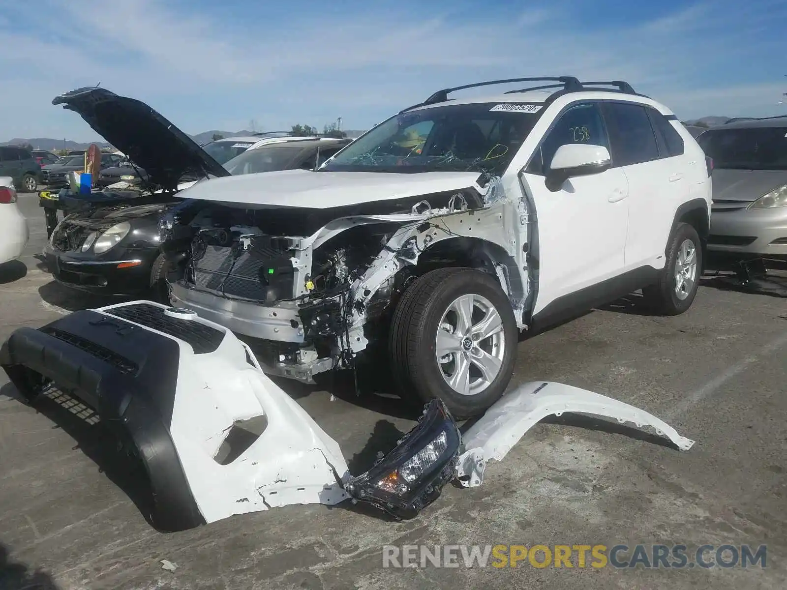 2 Photograph of a damaged car 2T3MWRFV7LW062342 TOYOTA RAV4 2020