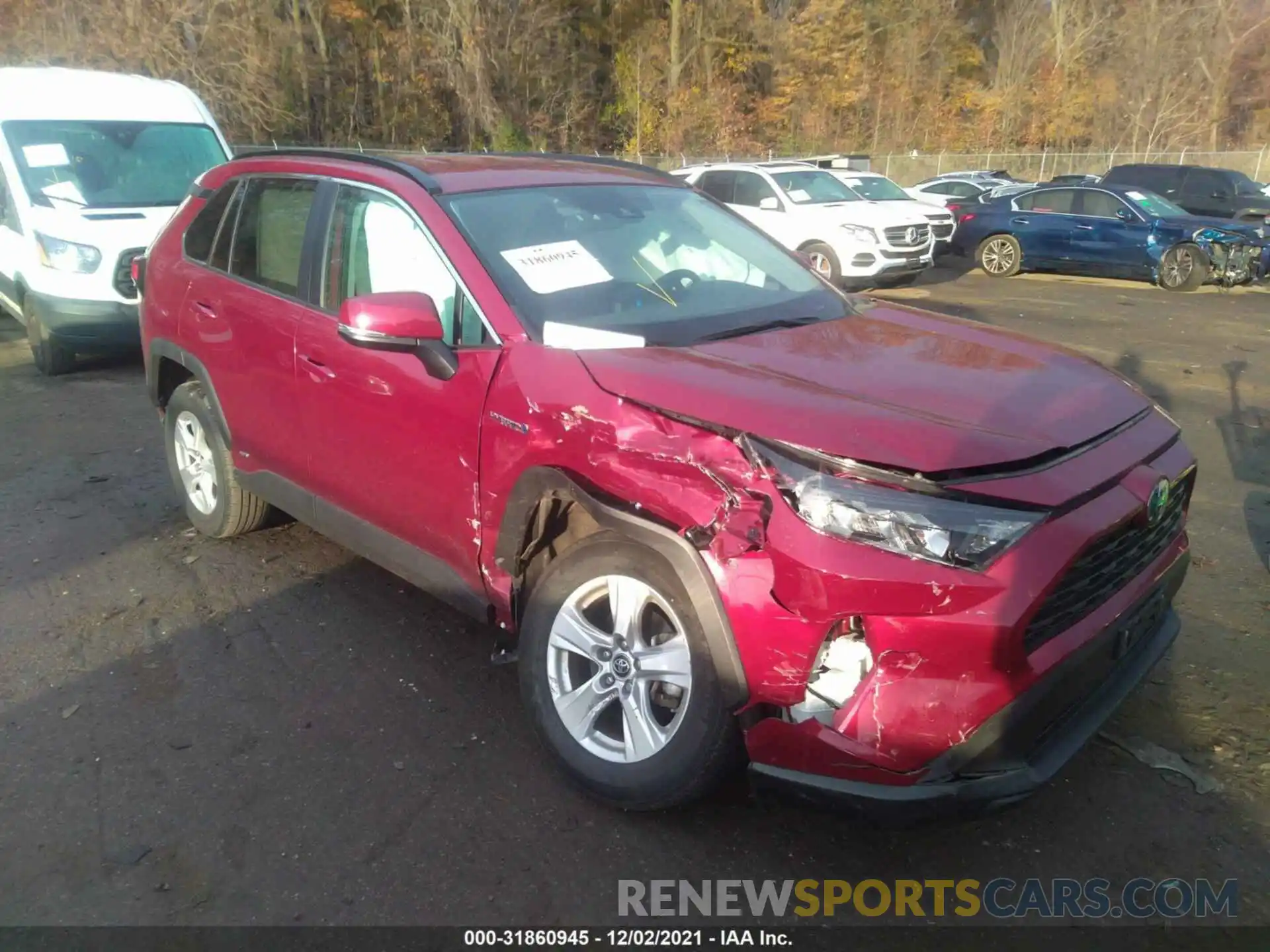 1 Photograph of a damaged car 2T3MWRFV7LW082543 TOYOTA RAV4 2020