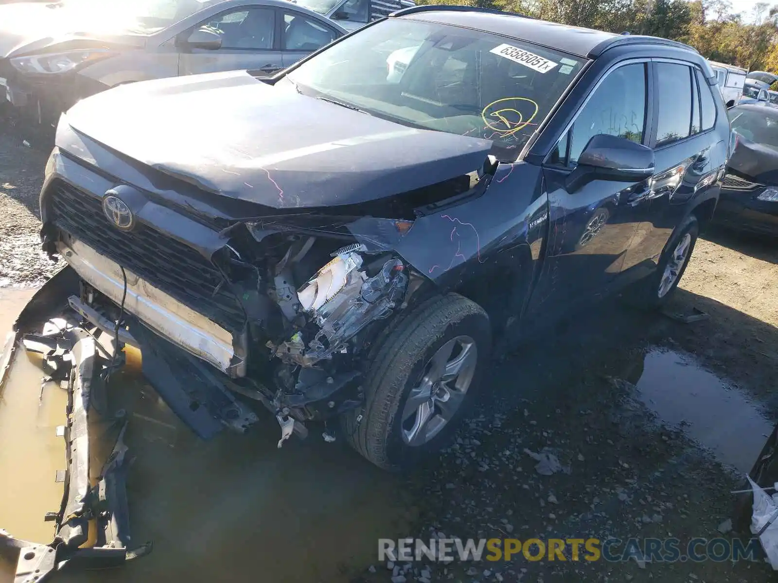 2 Photograph of a damaged car 2T3MWRFV9LW058812 TOYOTA RAV4 2020