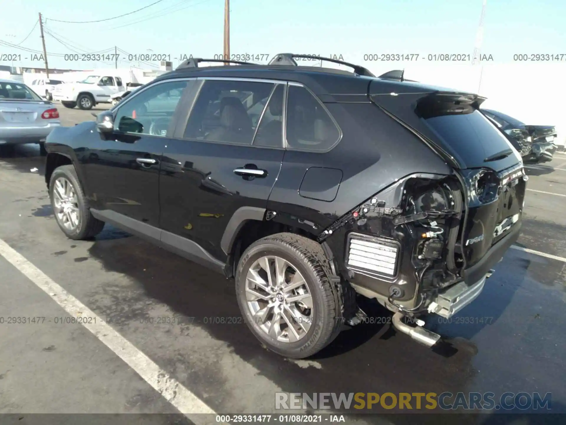 3 Photograph of a damaged car 2T3N1RFV3LC120371 TOYOTA RAV4 2020