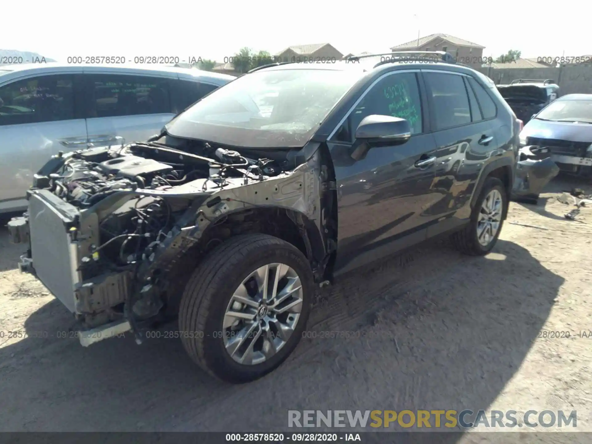 2 Photograph of a damaged car 2T3N1RFVXLC071251 TOYOTA RAV4 2020