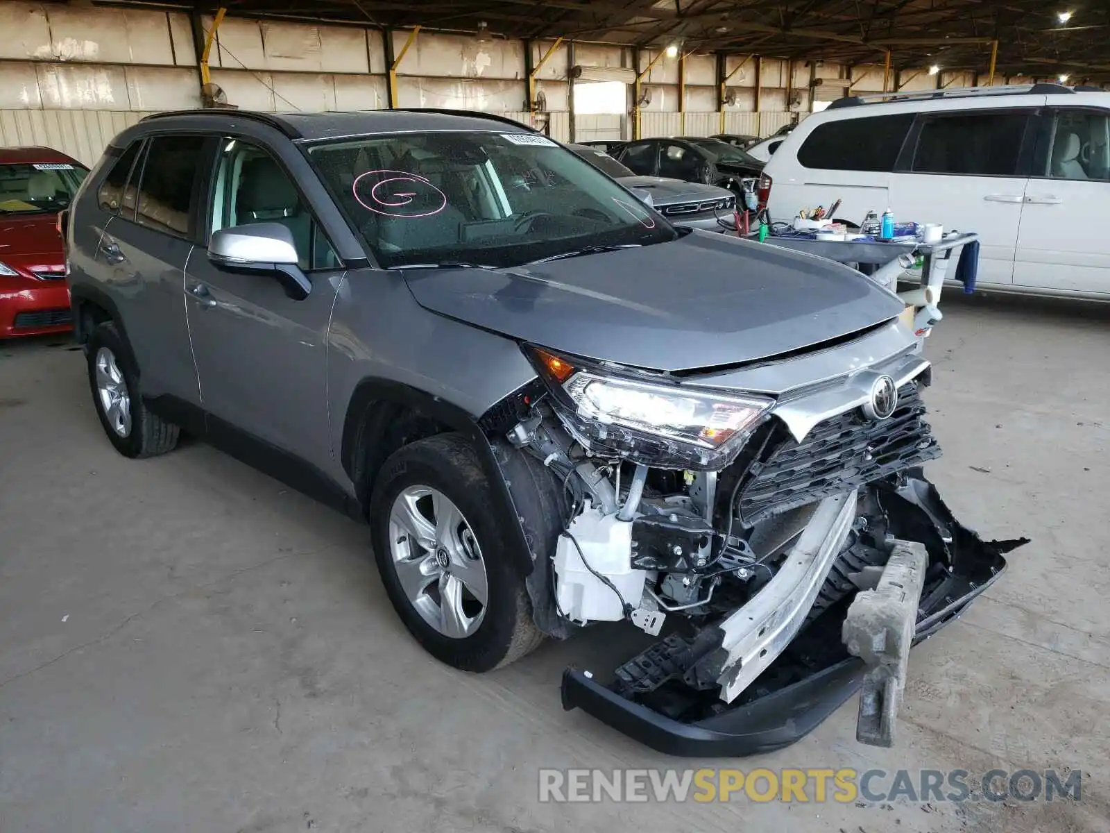 1 Photograph of a damaged car 2T3P1RFV0LC092506 TOYOTA RAV4 2020