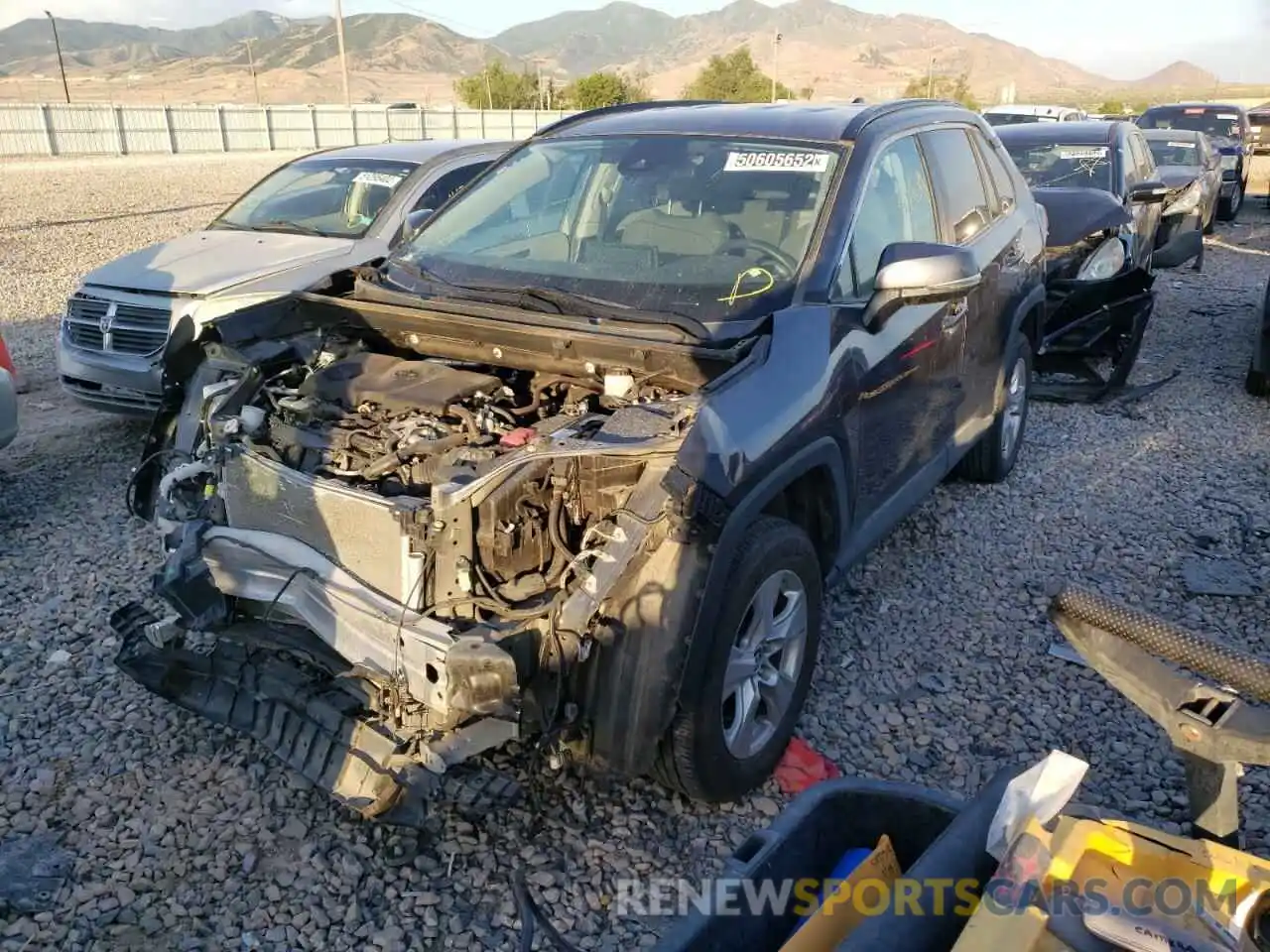 2 Photograph of a damaged car 2T3P1RFV0LC100541 TOYOTA RAV4 2020