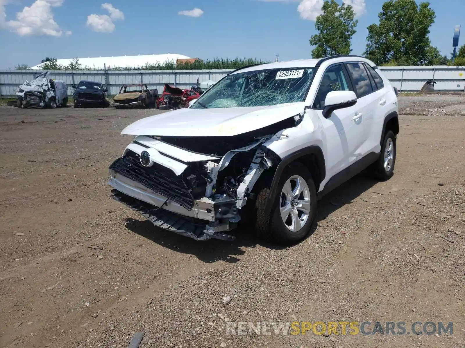 2 Photograph of a damaged car 2T3P1RFV0LC101964 TOYOTA RAV4 2020