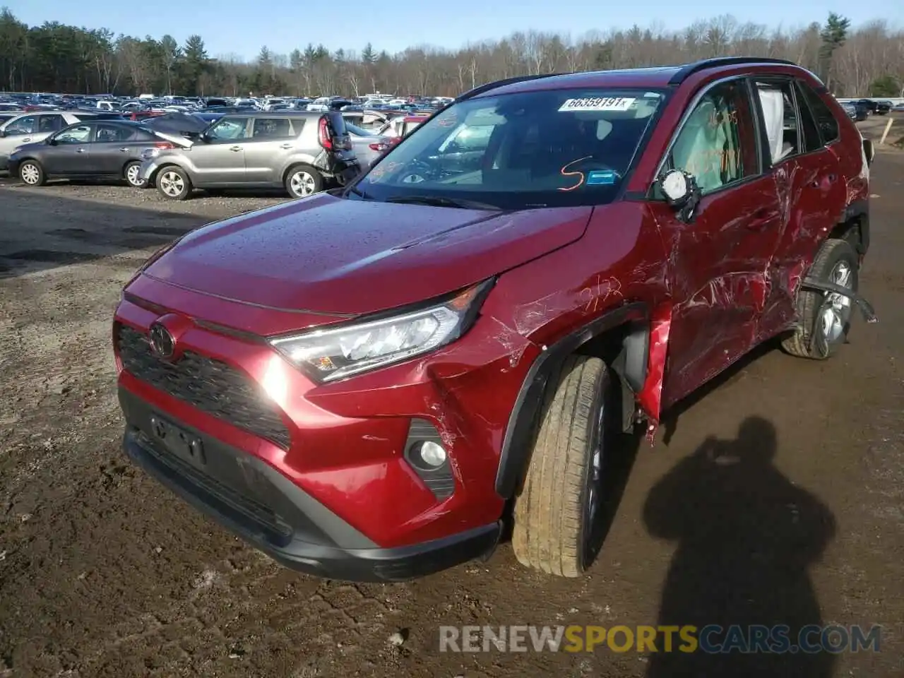 2 Photograph of a damaged car 2T3P1RFV0LW091189 TOYOTA RAV4 2020