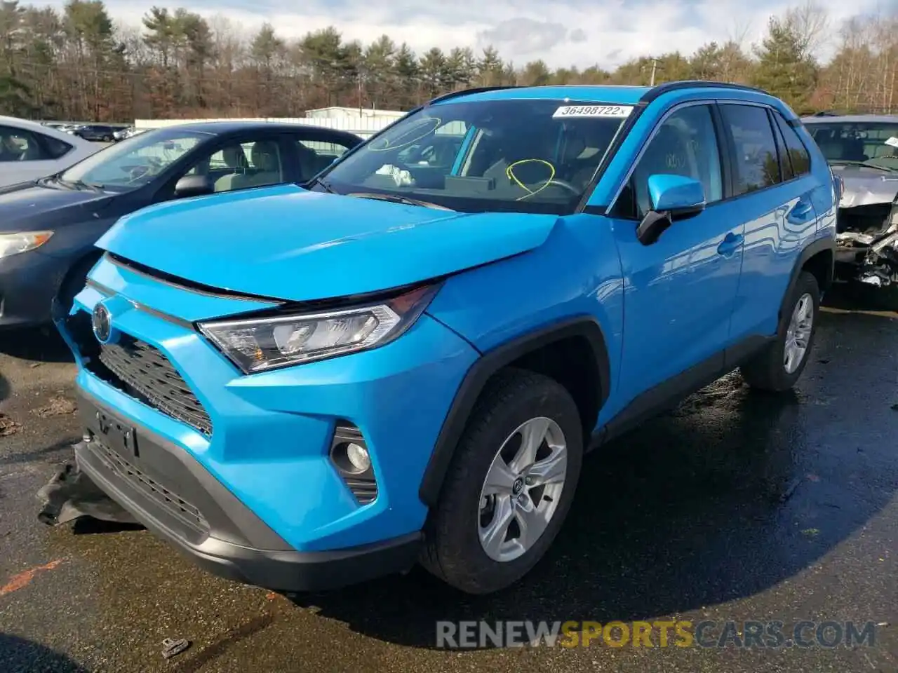 2 Фотография поврежденного автомобиля 2T3P1RFV0LW096621 TOYOTA RAV4 2020