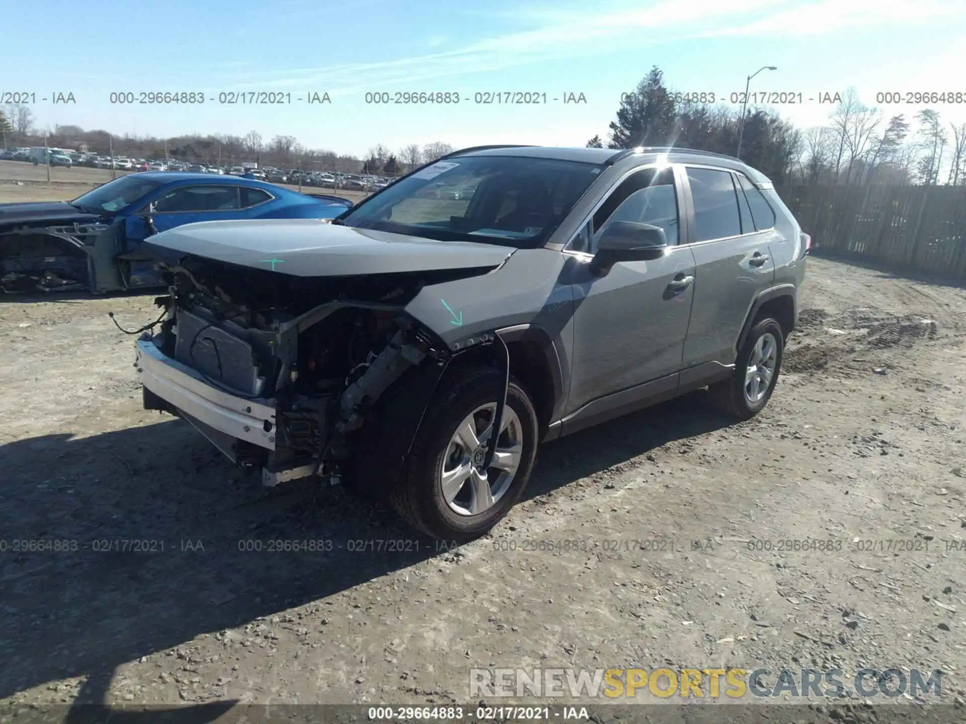 2 Photograph of a damaged car 2T3P1RFV0LW100201 TOYOTA RAV4 2020