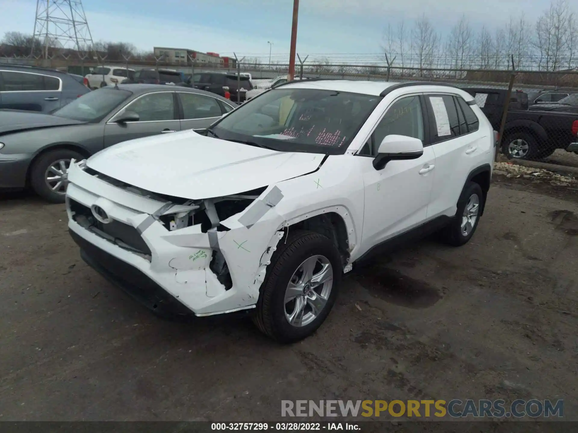 2 Photograph of a damaged car 2T3P1RFV1LC095656 TOYOTA RAV4 2020