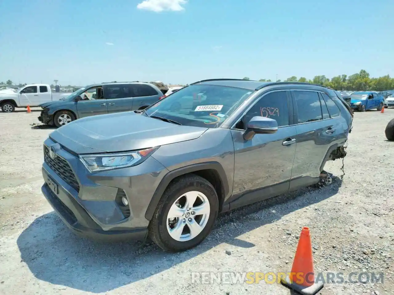 2 Photograph of a damaged car 2T3P1RFV1LC124377 TOYOTA RAV4 2020