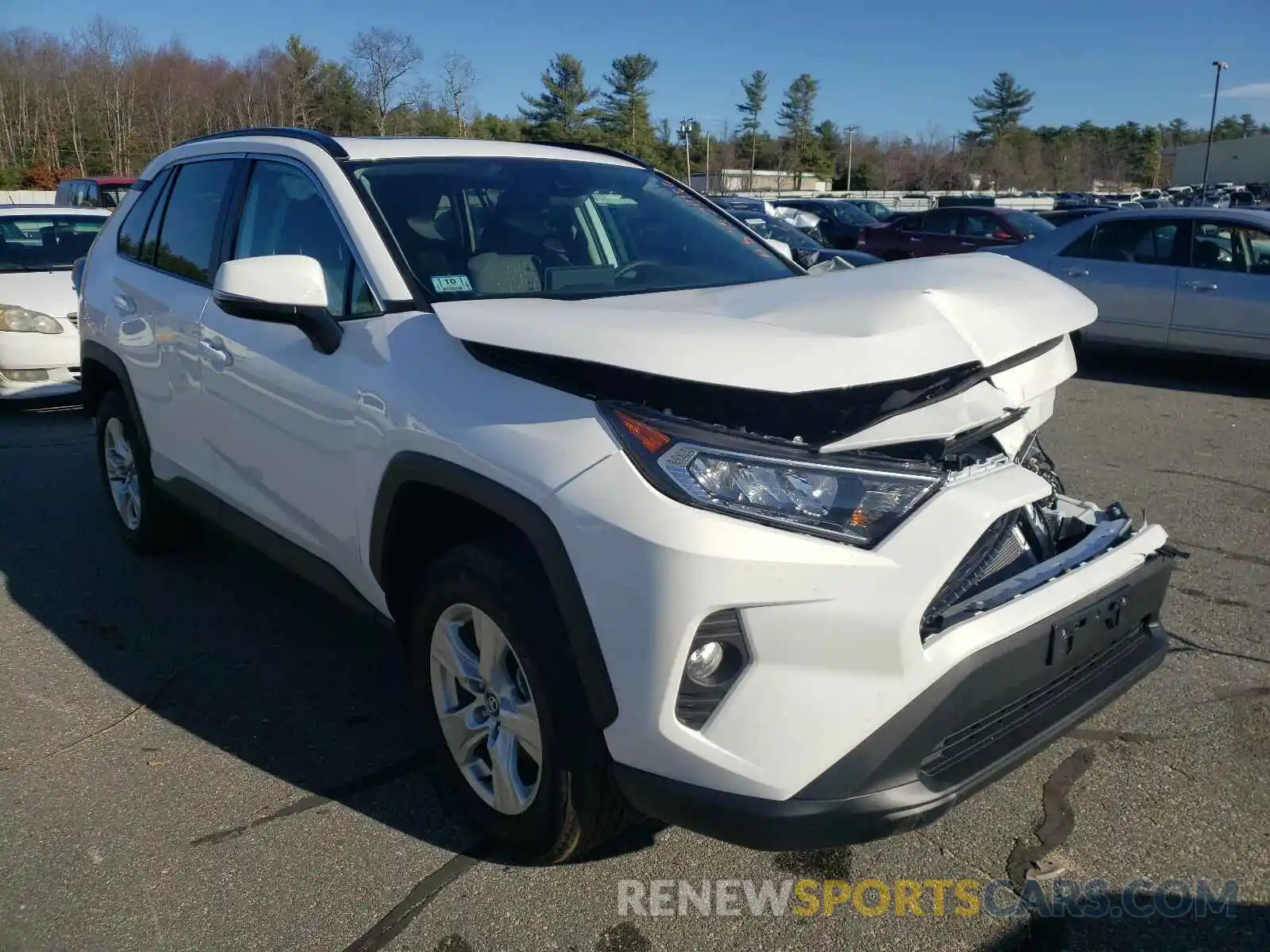 1 Photograph of a damaged car 2T3P1RFV1LC134956 TOYOTA RAV4 2020