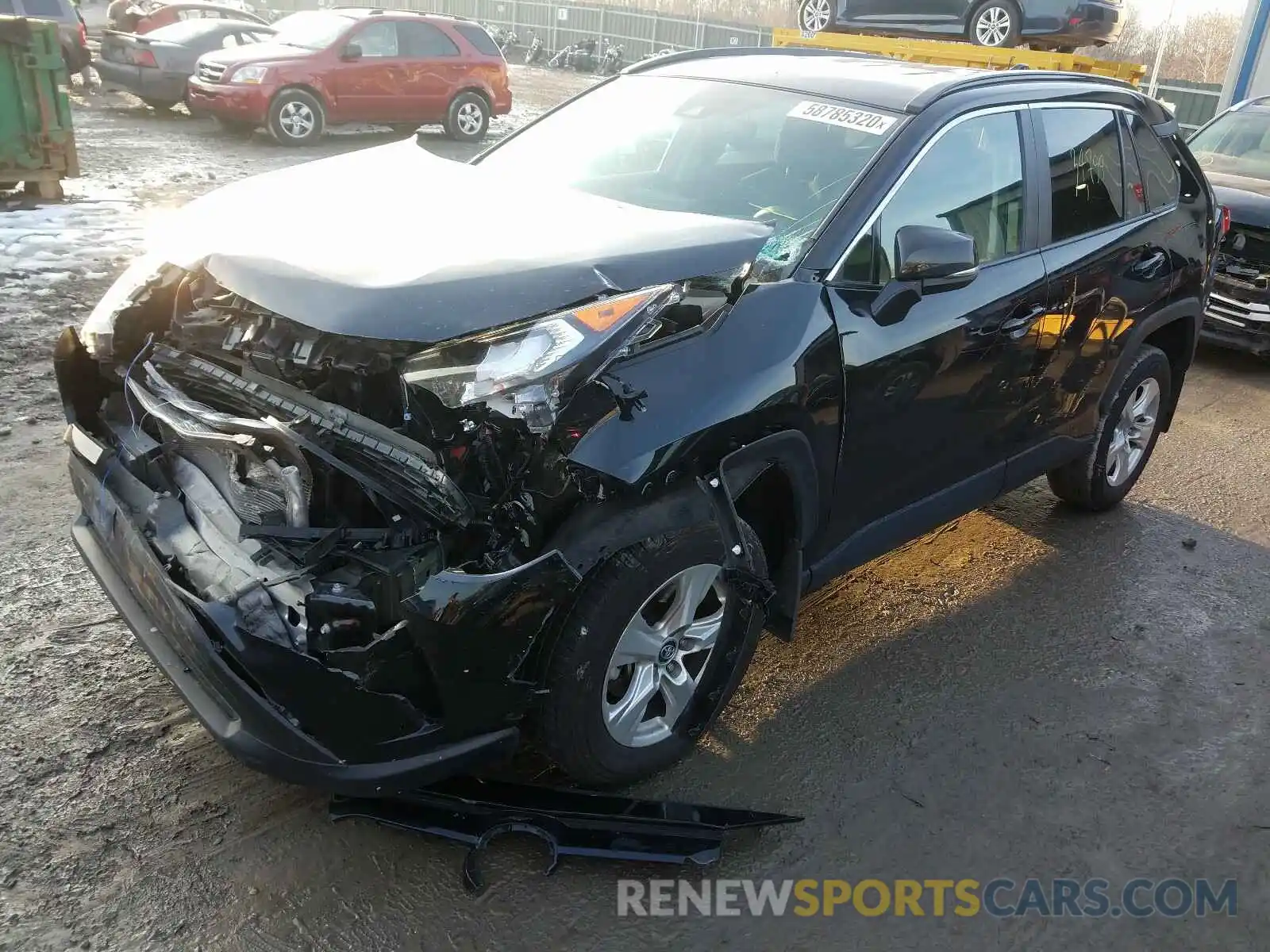 2 Photograph of a damaged car 2T3P1RFV1LW101485 TOYOTA RAV4 2020