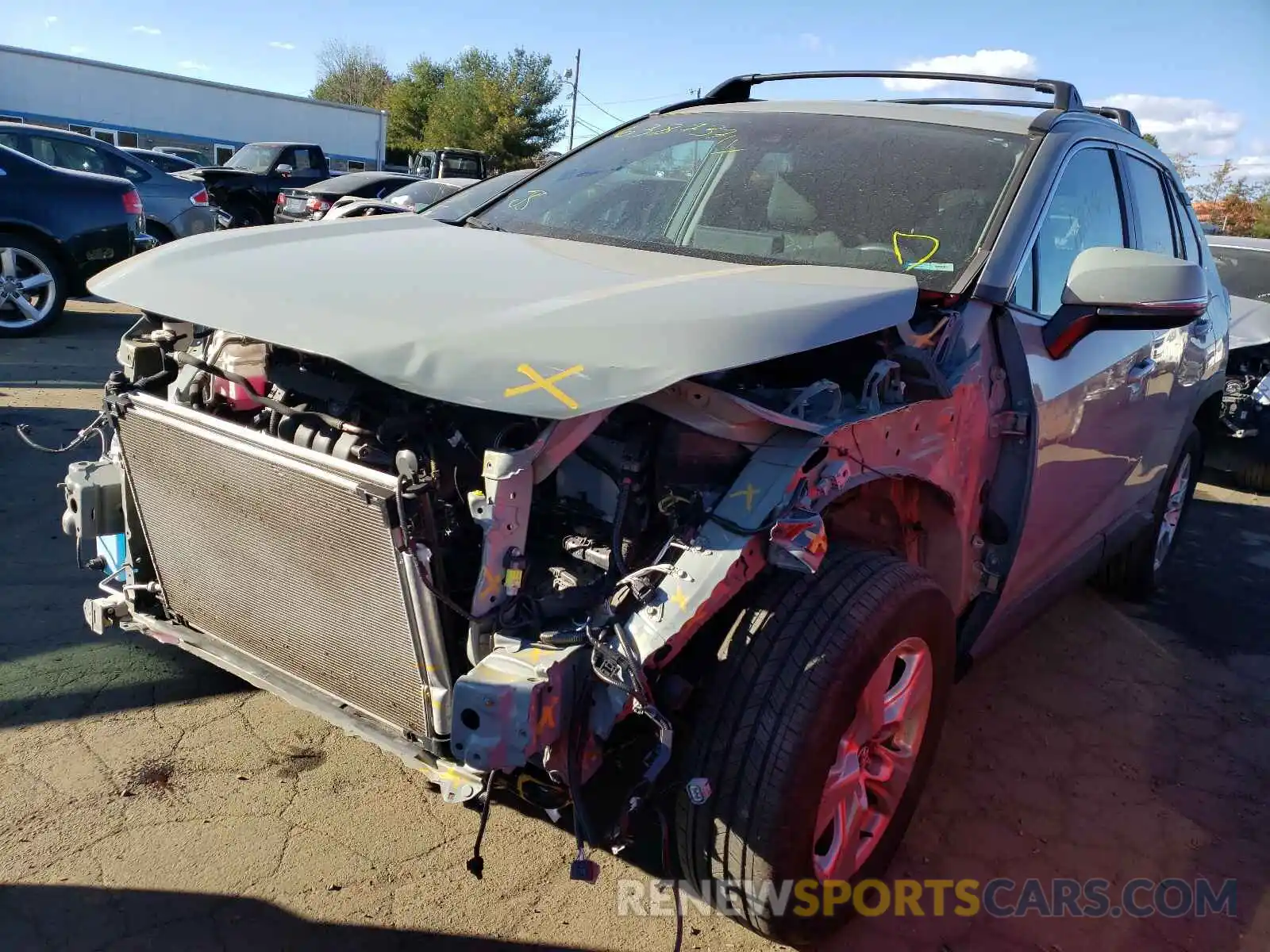 2 Photograph of a damaged car 2T3P1RFV2LC065419 TOYOTA RAV4 2020