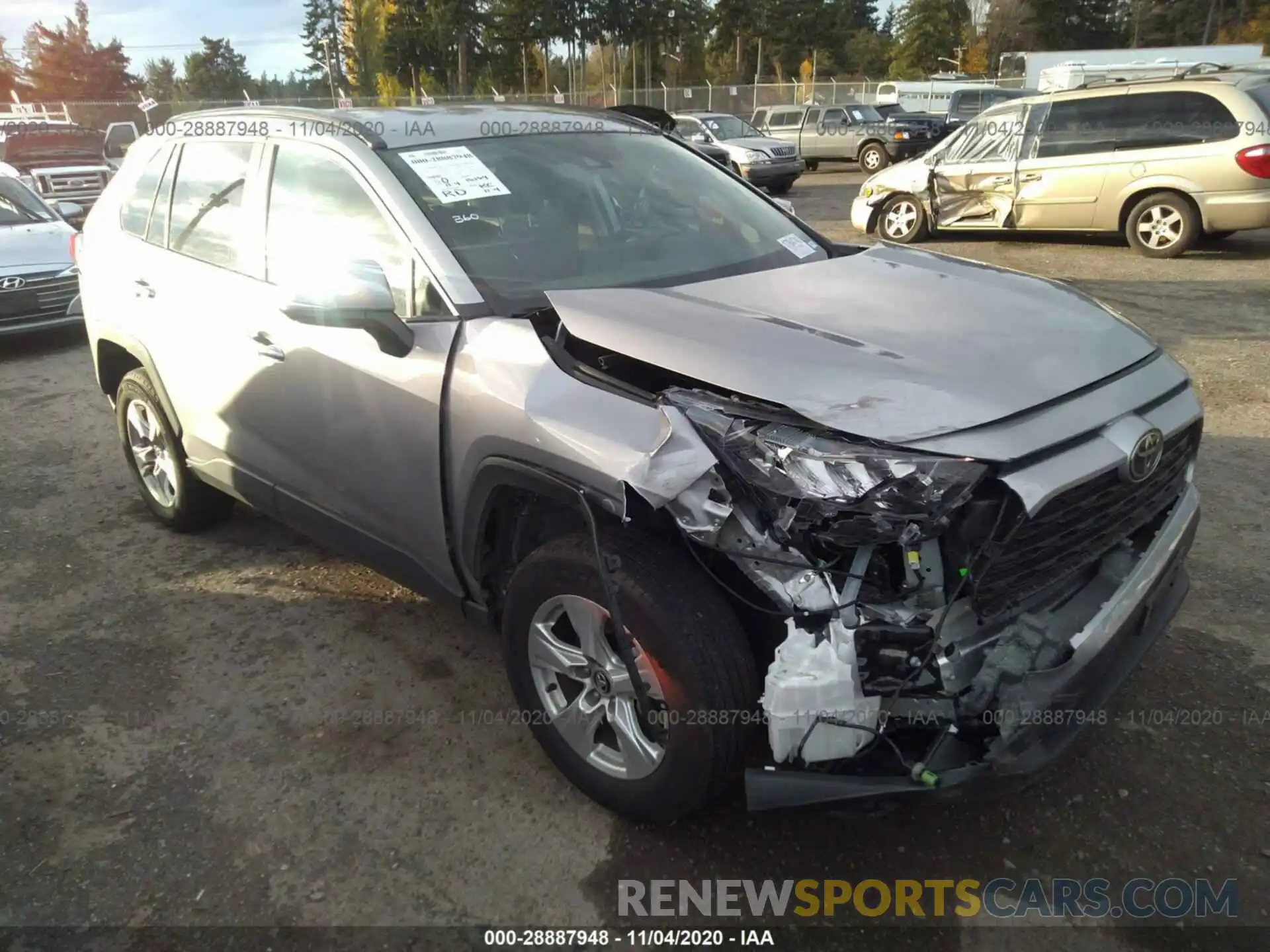 1 Photograph of a damaged car 2T3P1RFV2LC085086 TOYOTA RAV4 2020