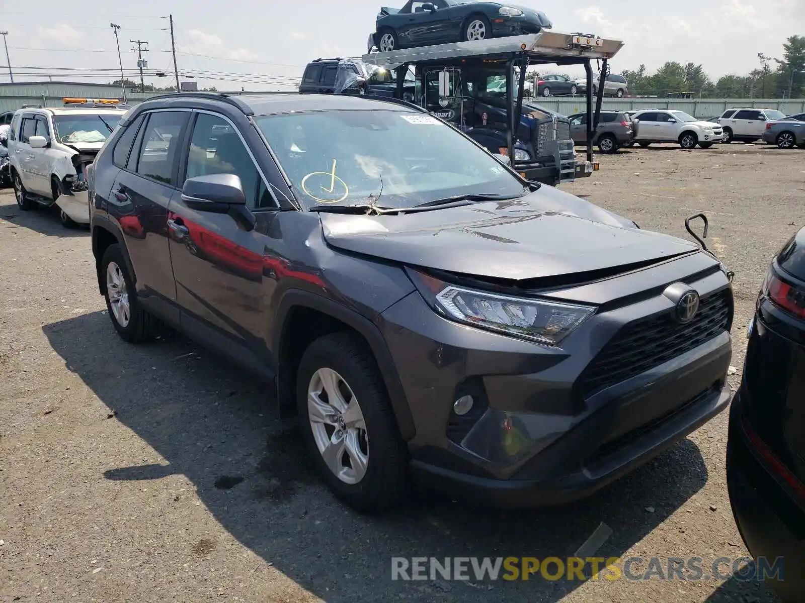 1 Photograph of a damaged car 2T3P1RFV2LW119042 TOYOTA RAV4 2020