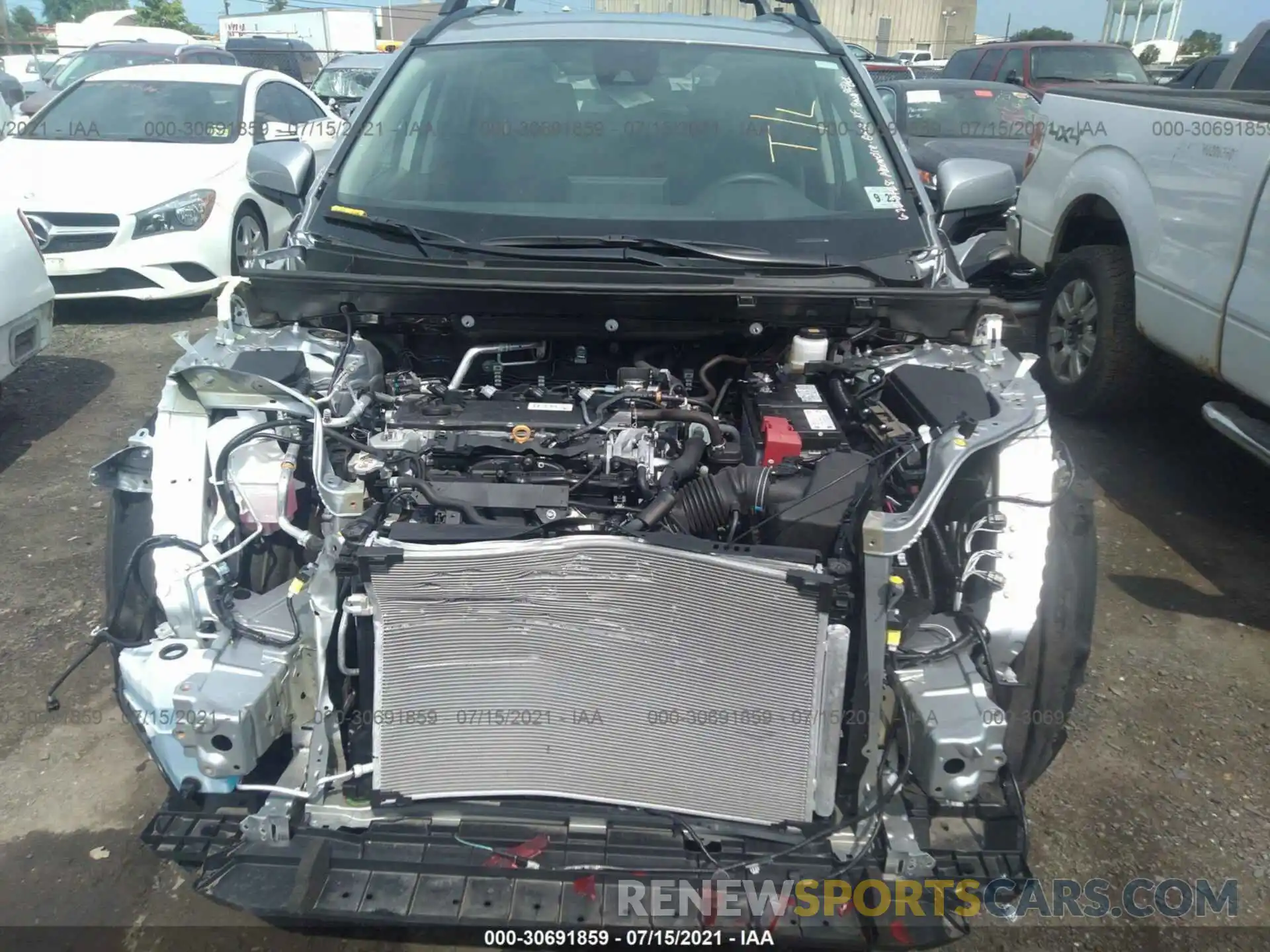 10 Фотография поврежденного автомобиля 2T3P1RFV2LW133166 TOYOTA RAV4 2020