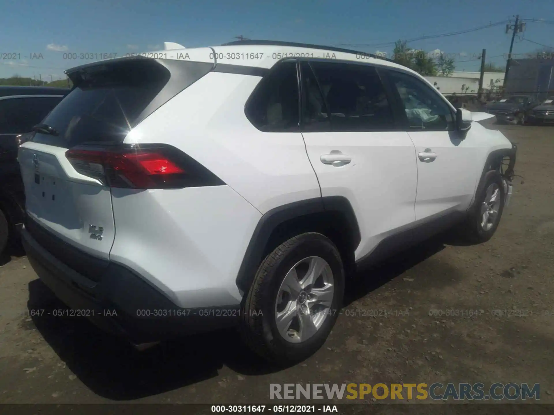 4 Фотография поврежденного автомобиля 2T3P1RFV2LW137931 TOYOTA RAV4 2020