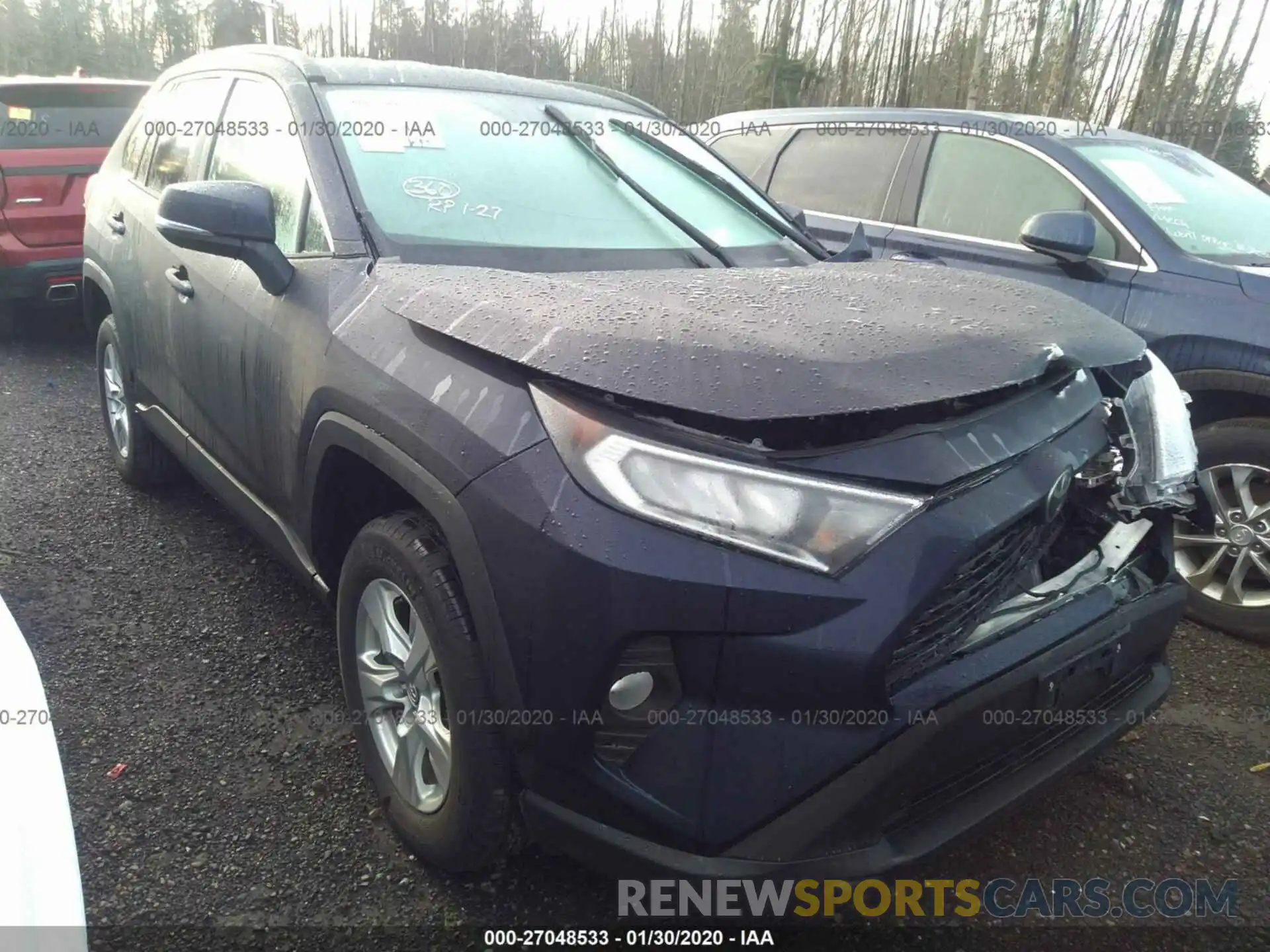 1 Photograph of a damaged car 2T3P1RFV3LC074744 TOYOTA RAV4 2020