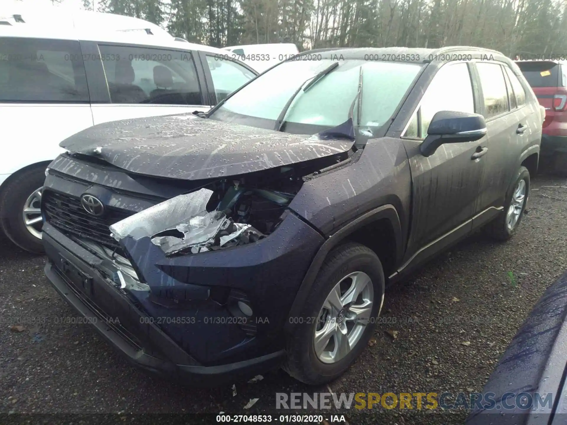 2 Photograph of a damaged car 2T3P1RFV3LC074744 TOYOTA RAV4 2020