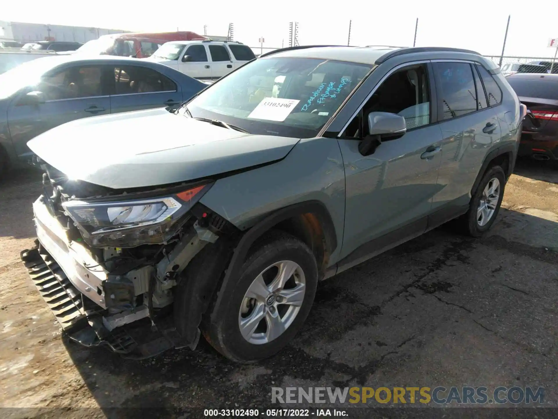 2 Фотография поврежденного автомобиля 2T3P1RFV3LC080401 TOYOTA RAV4 2020