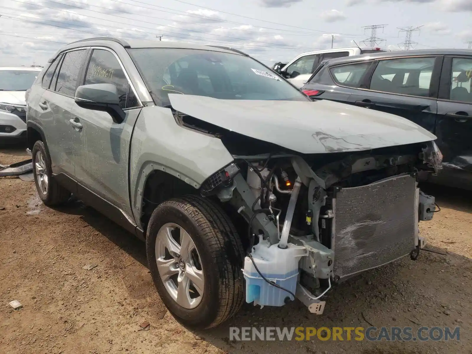 1 Photograph of a damaged car 2T3P1RFV3LC083198 TOYOTA RAV4 2020