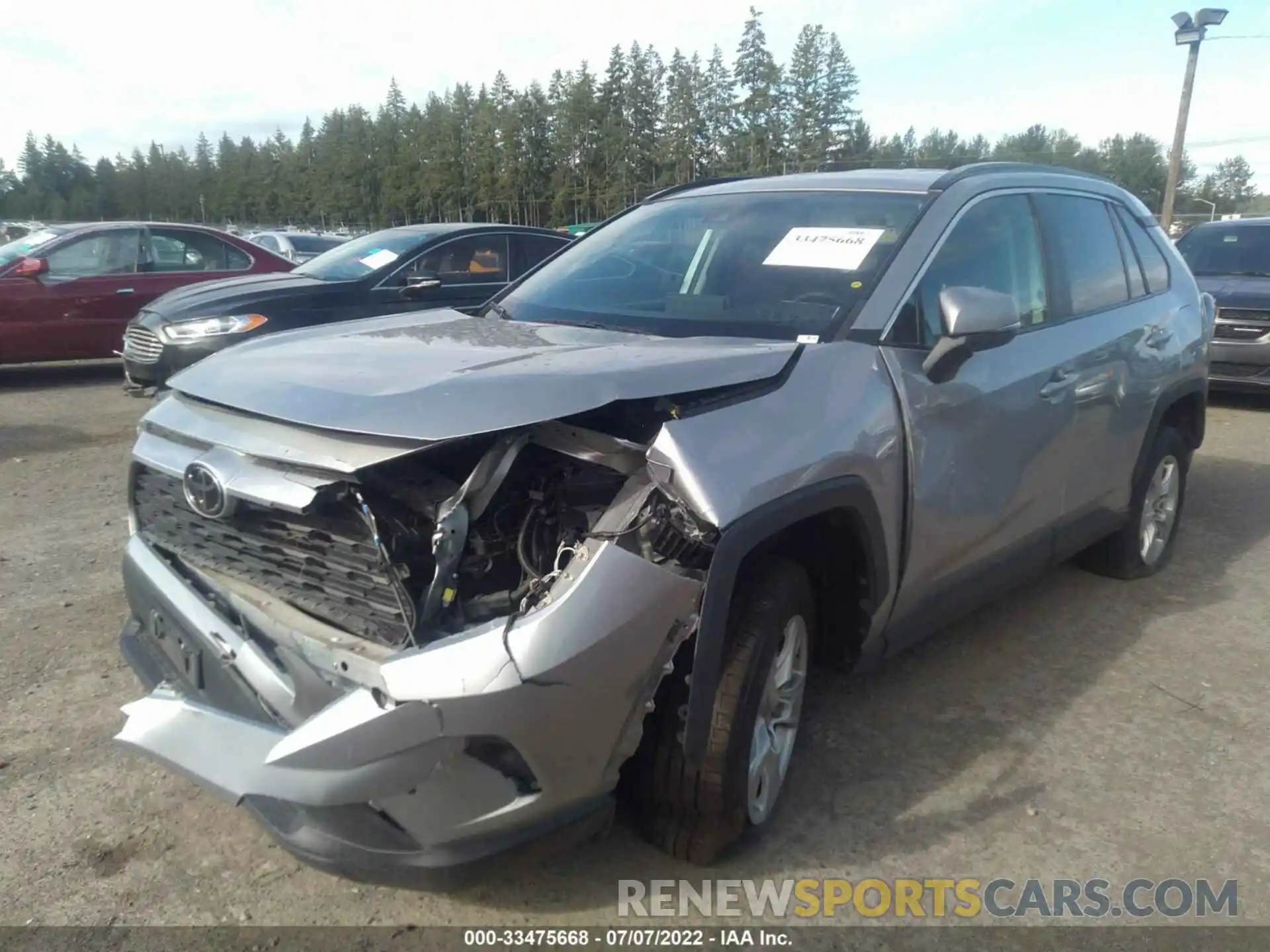 2 Photograph of a damaged car 2T3P1RFV3LC090393 TOYOTA RAV4 2020