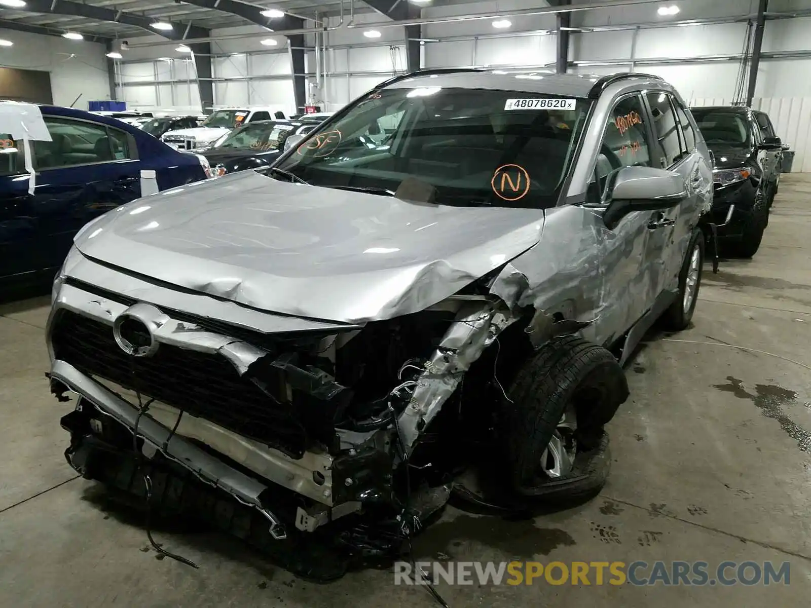 2 Photograph of a damaged car 2T3P1RFV4LC093481 TOYOTA RAV4 2020