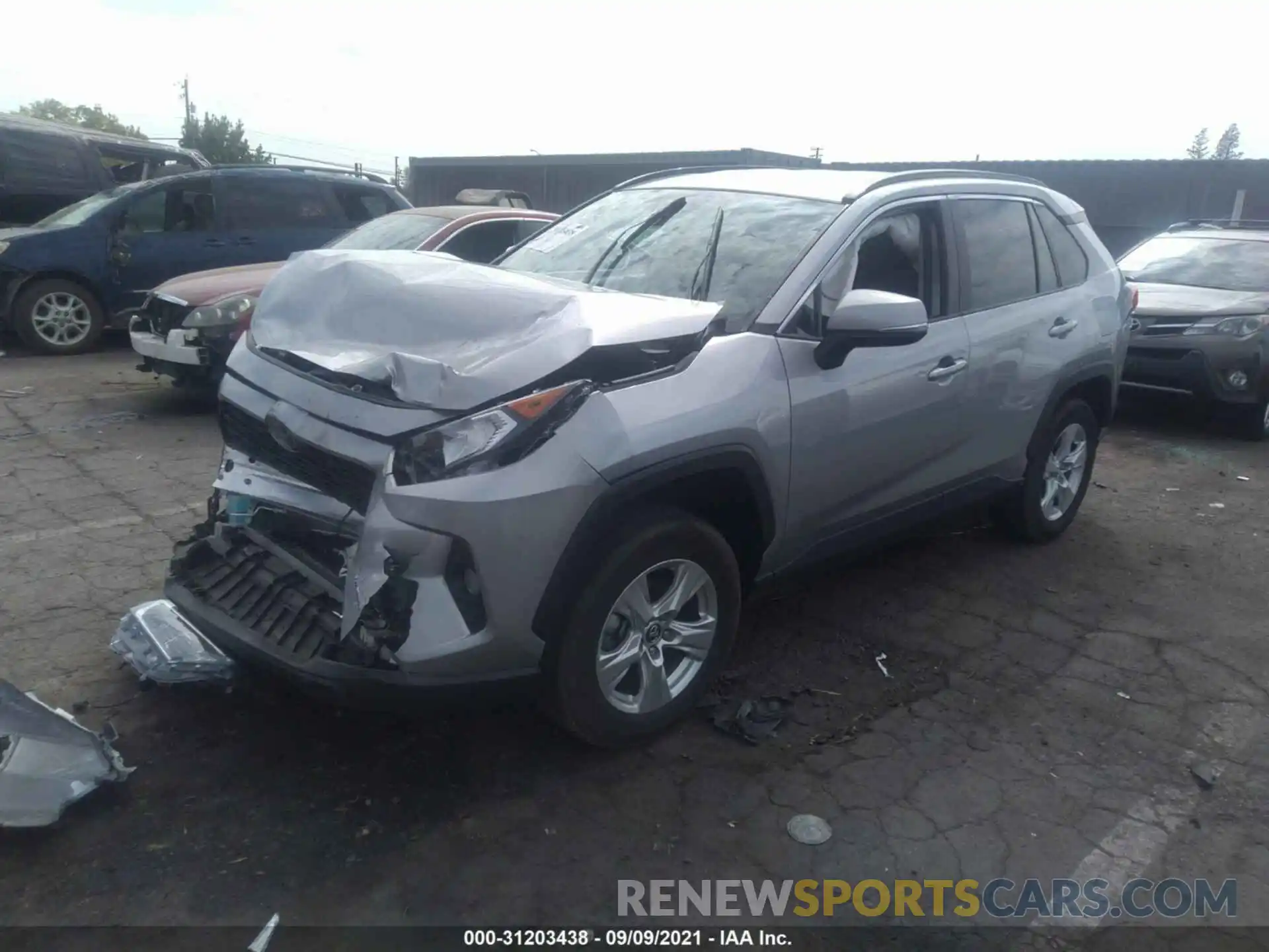 2 Photograph of a damaged car 2T3P1RFV4LC093626 TOYOTA RAV4 2020