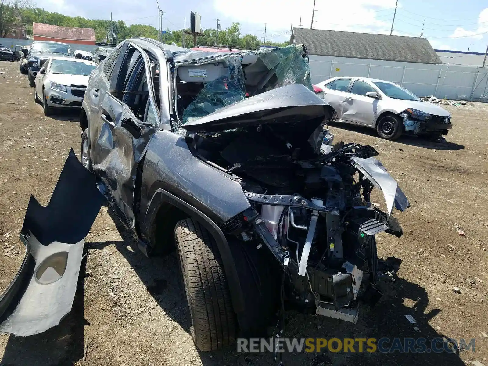 1 Photograph of a damaged car 2T3P1RFV4LC096722 TOYOTA RAV4 2020