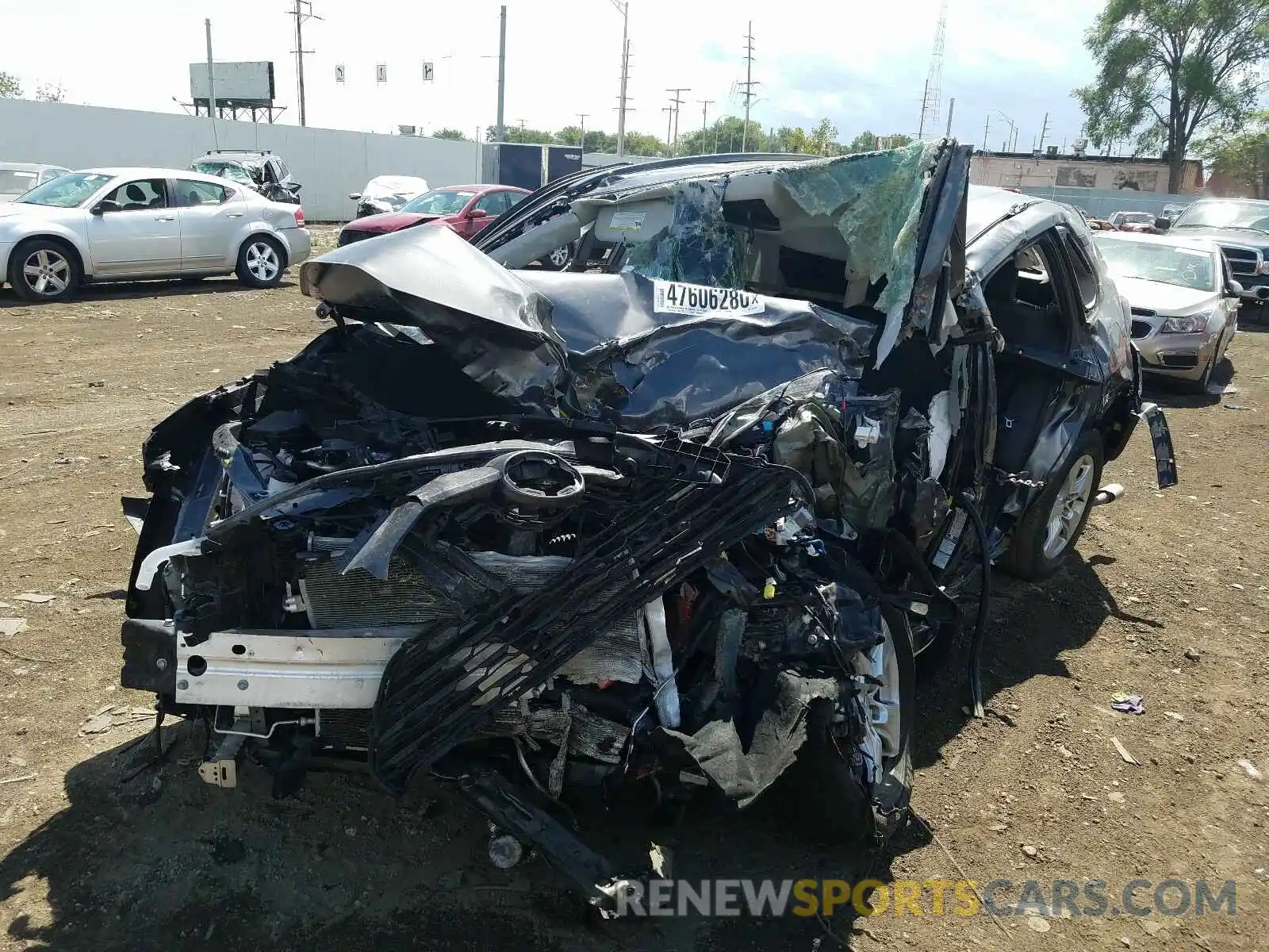 2 Photograph of a damaged car 2T3P1RFV4LC096722 TOYOTA RAV4 2020