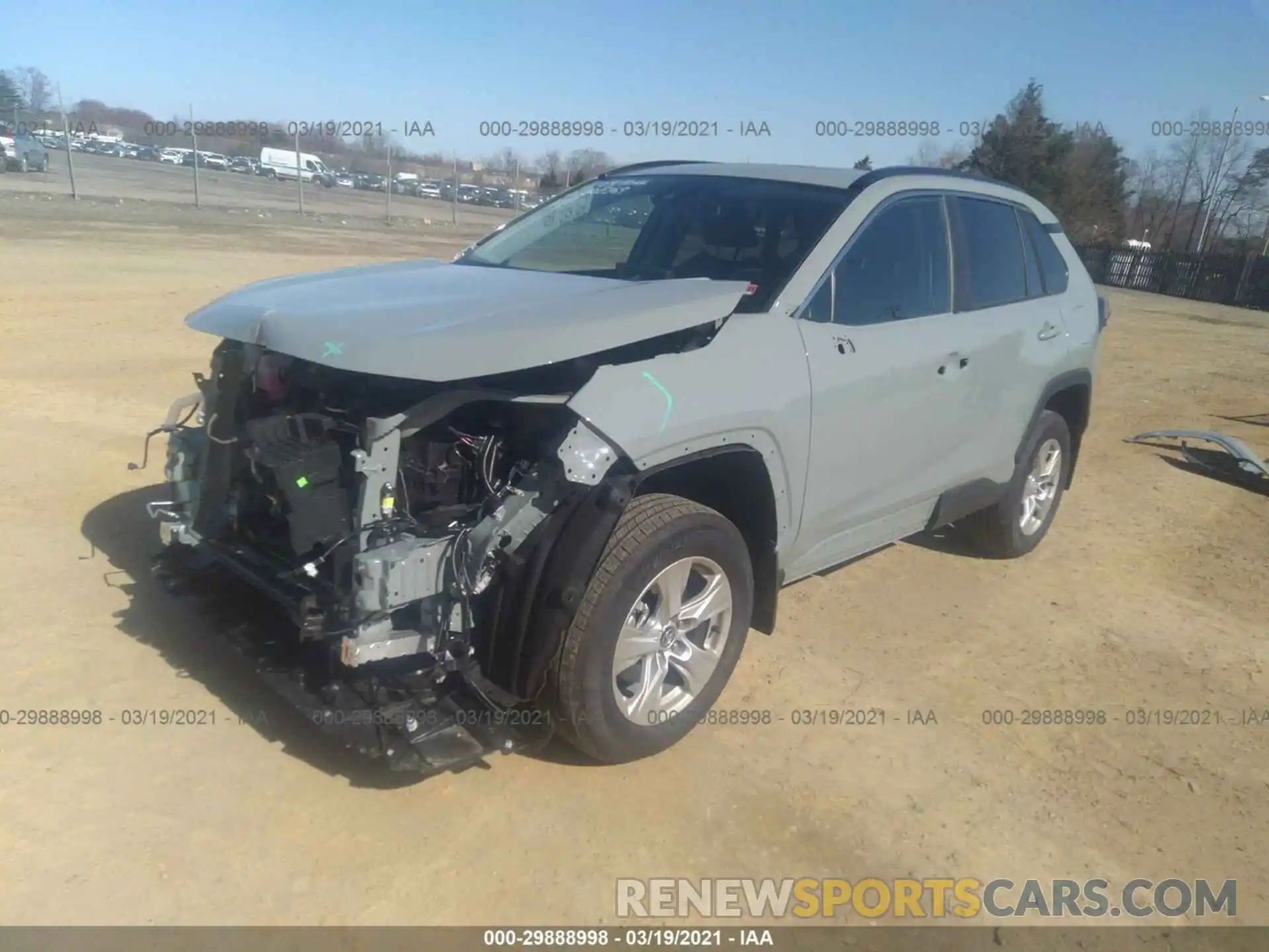 2 Фотография поврежденного автомобиля 2T3P1RFV4LW137882 TOYOTA RAV4 2020