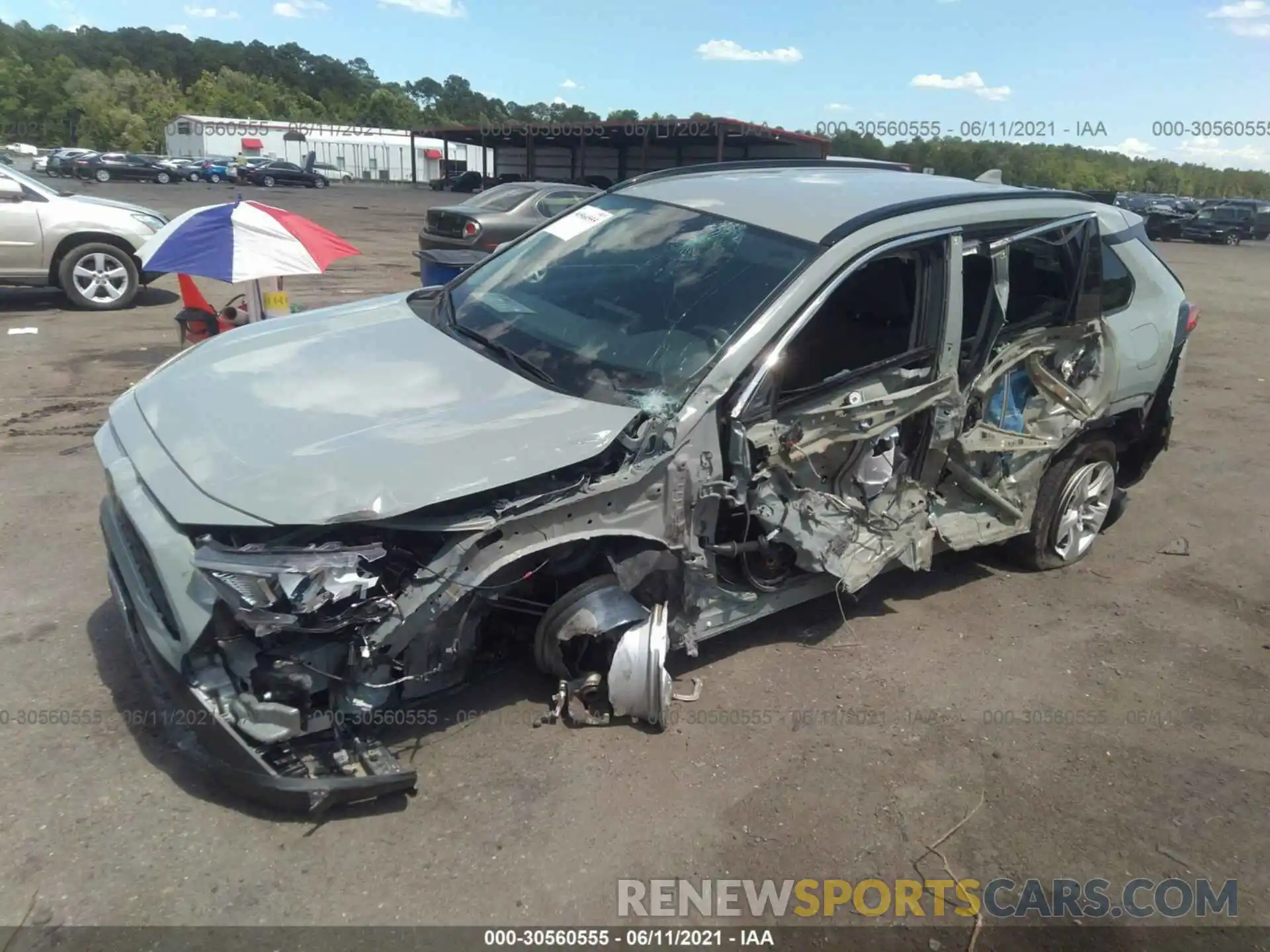 2 Photograph of a damaged car 2T3P1RFV5LC090668 TOYOTA RAV4 2020