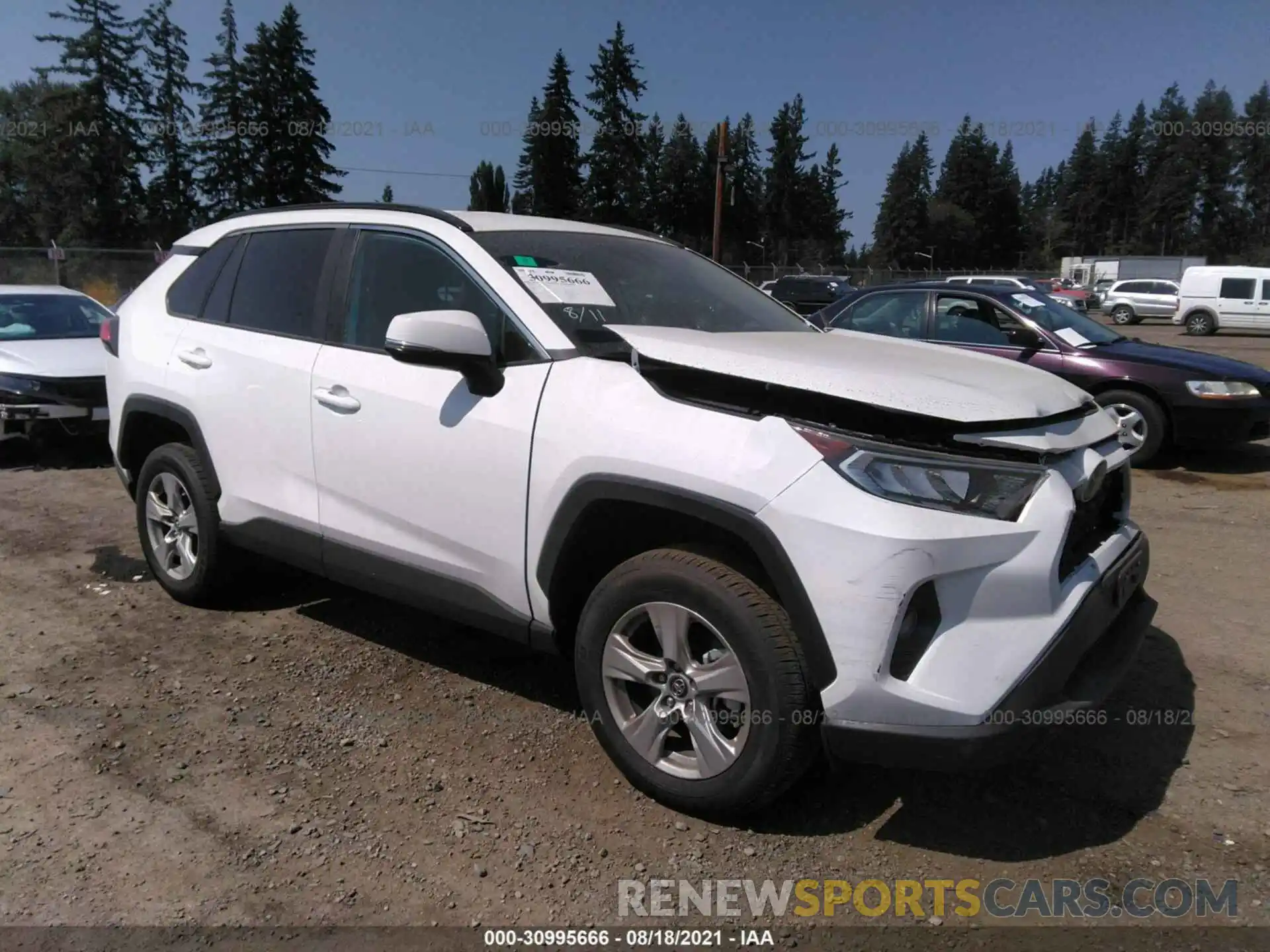 1 Photograph of a damaged car 2T3P1RFV5LC112233 TOYOTA RAV4 2020