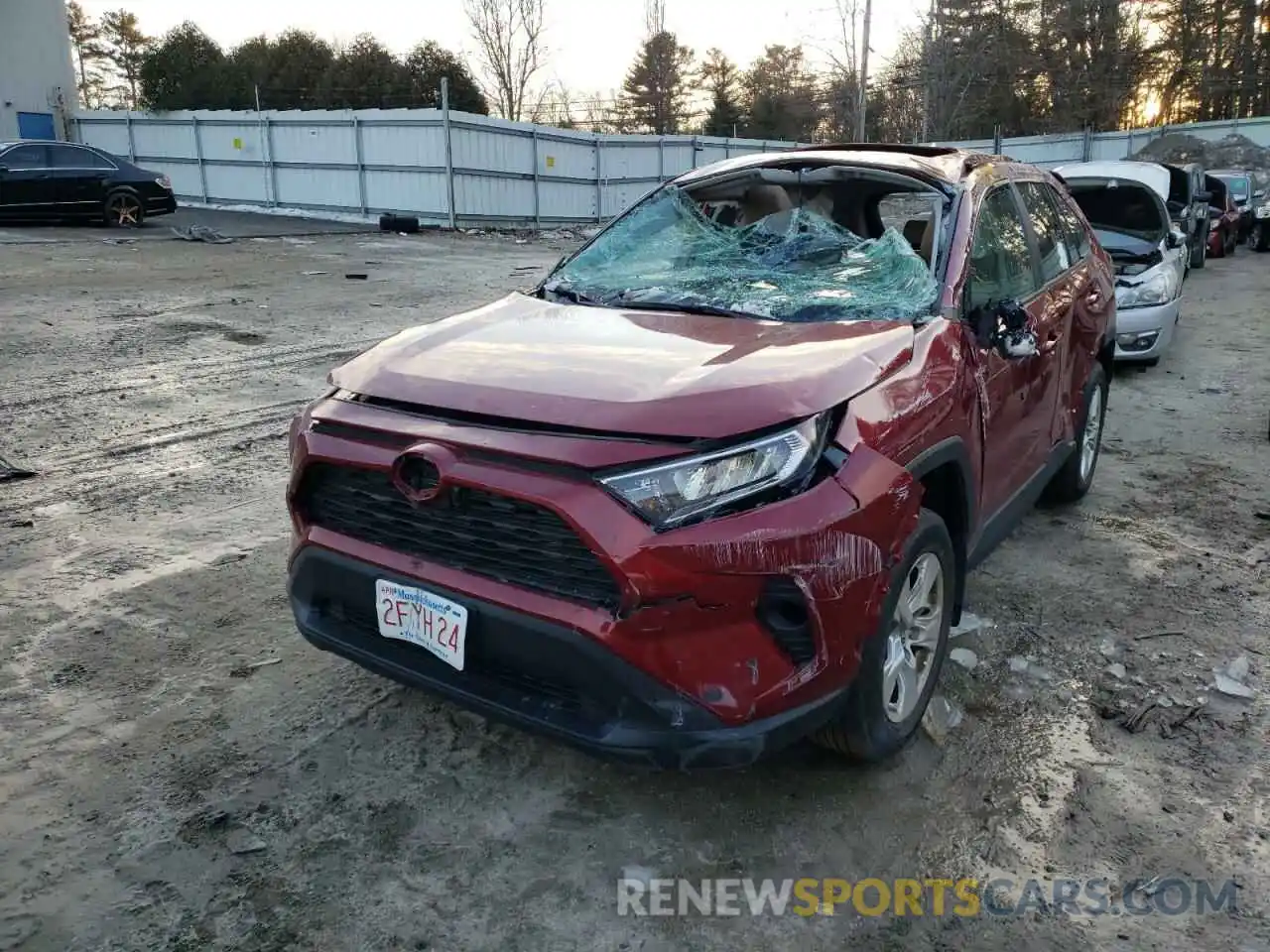 2 Photograph of a damaged car 2T3P1RFV5LC114127 TOYOTA RAV4 2020