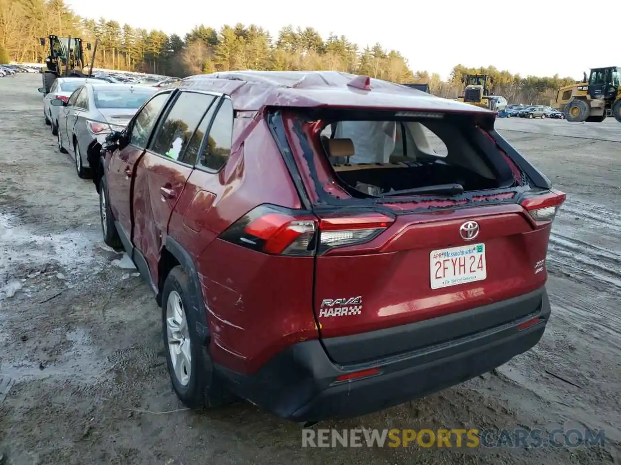 3 Photograph of a damaged car 2T3P1RFV5LC114127 TOYOTA RAV4 2020