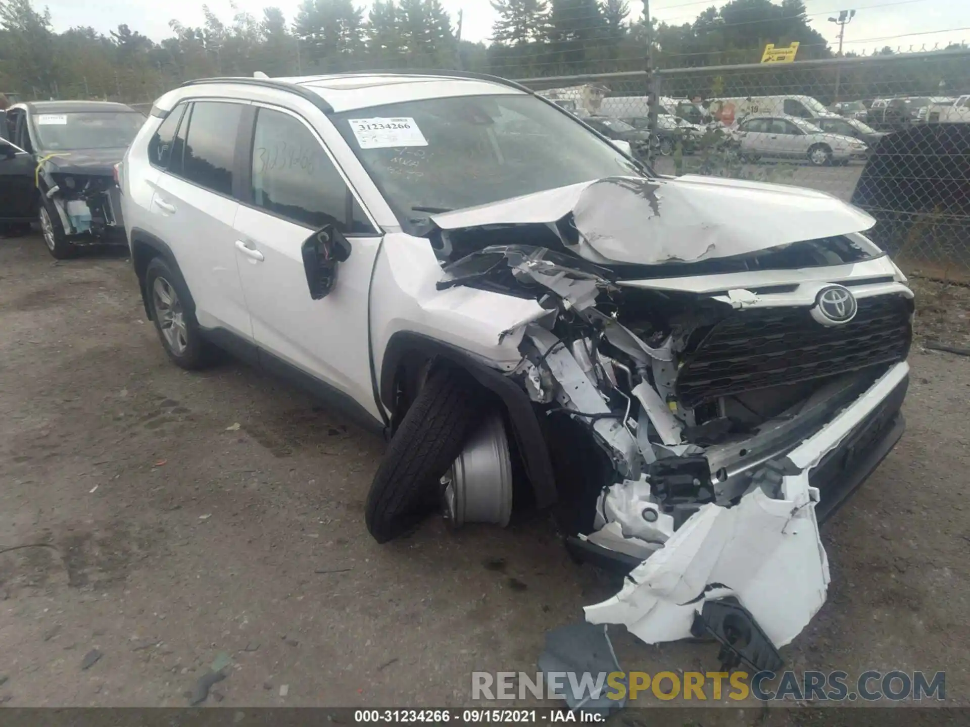 1 Photograph of a damaged car 2T3P1RFV5LW095979 TOYOTA RAV4 2020