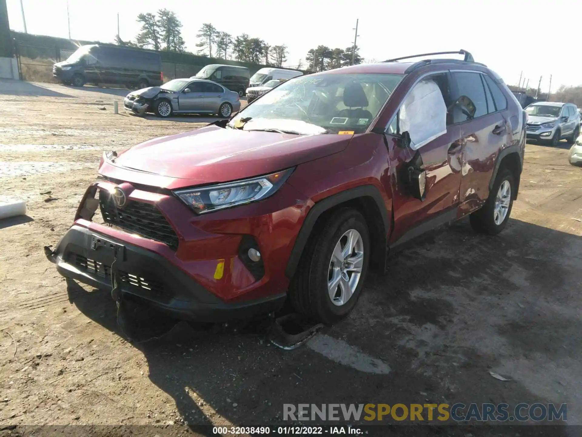 2 Photograph of a damaged car 2T3P1RFV6LC061566 TOYOTA RAV4 2020