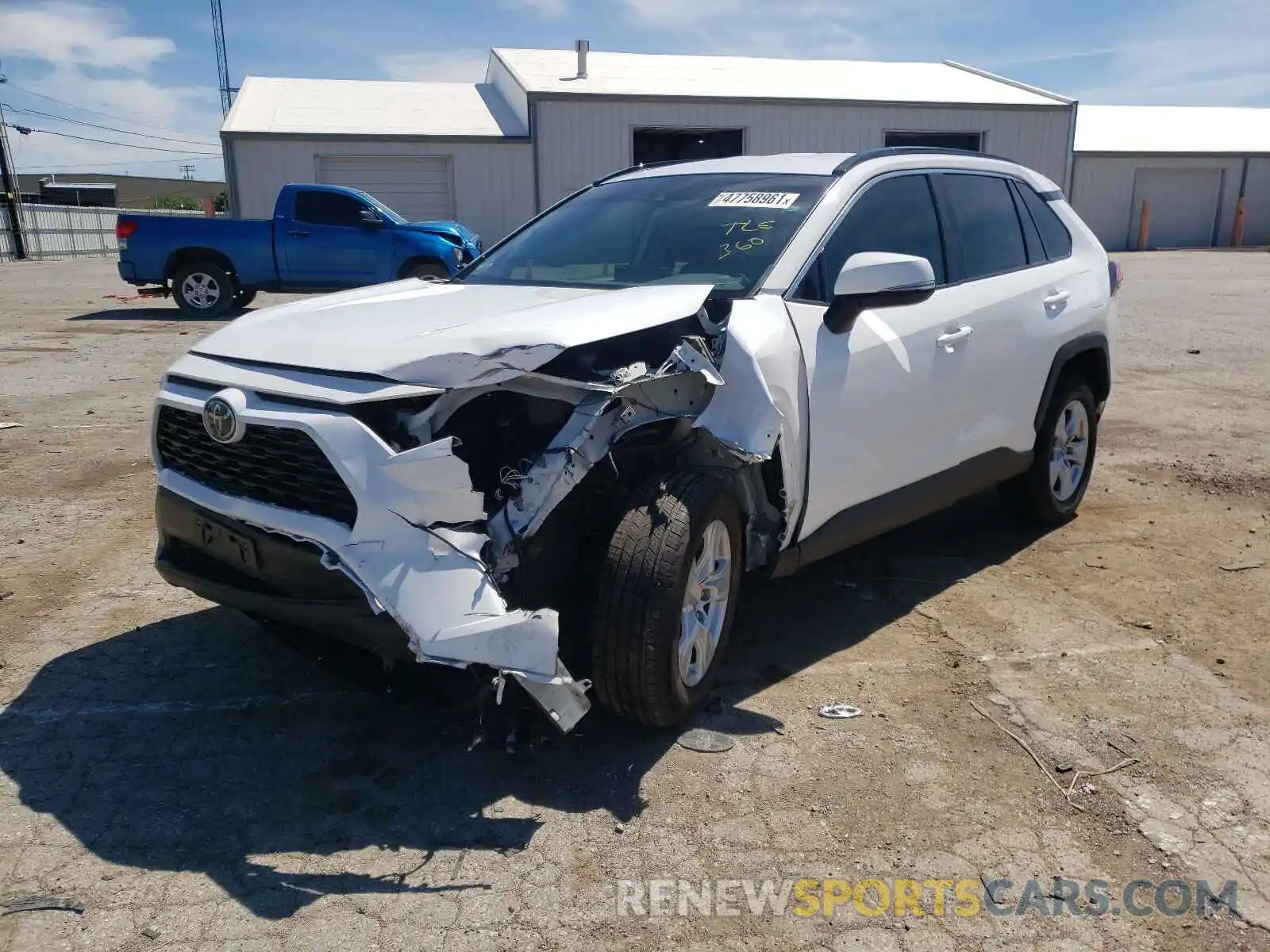 2 Photograph of a damaged car 2T3P1RFV6LC068744 TOYOTA RAV4 2020