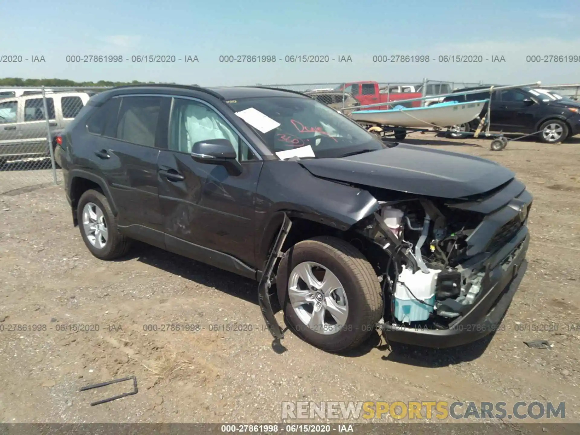 1 Photograph of a damaged car 2T3P1RFV6LC073393 TOYOTA RAV4 2020