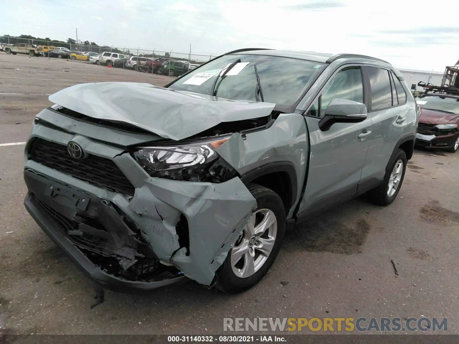 2 Photograph of a damaged car 2T3P1RFV6LC081073 TOYOTA RAV4 2020