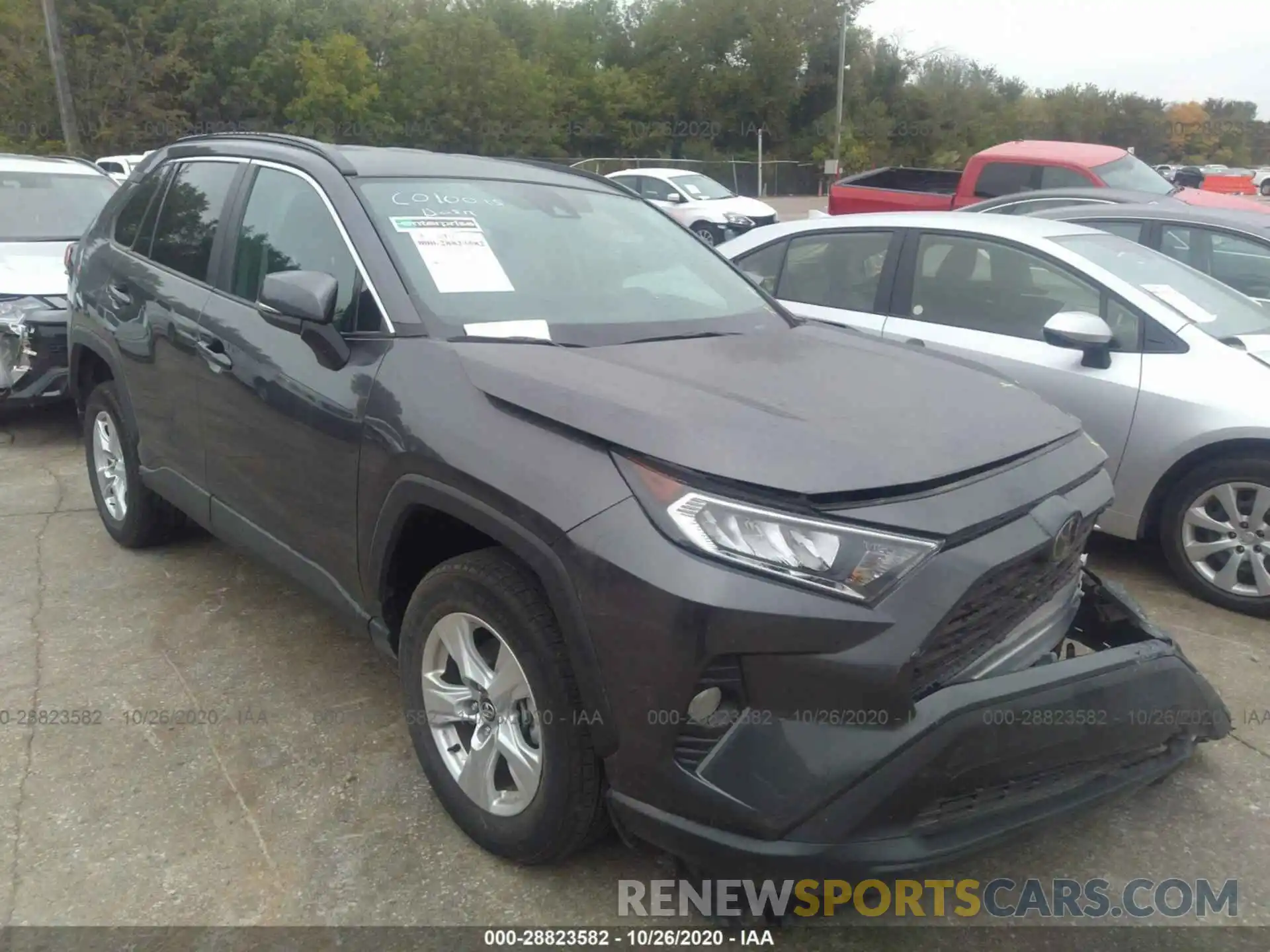 1 Photograph of a damaged car 2T3P1RFV6LC090887 TOYOTA RAV4 2020