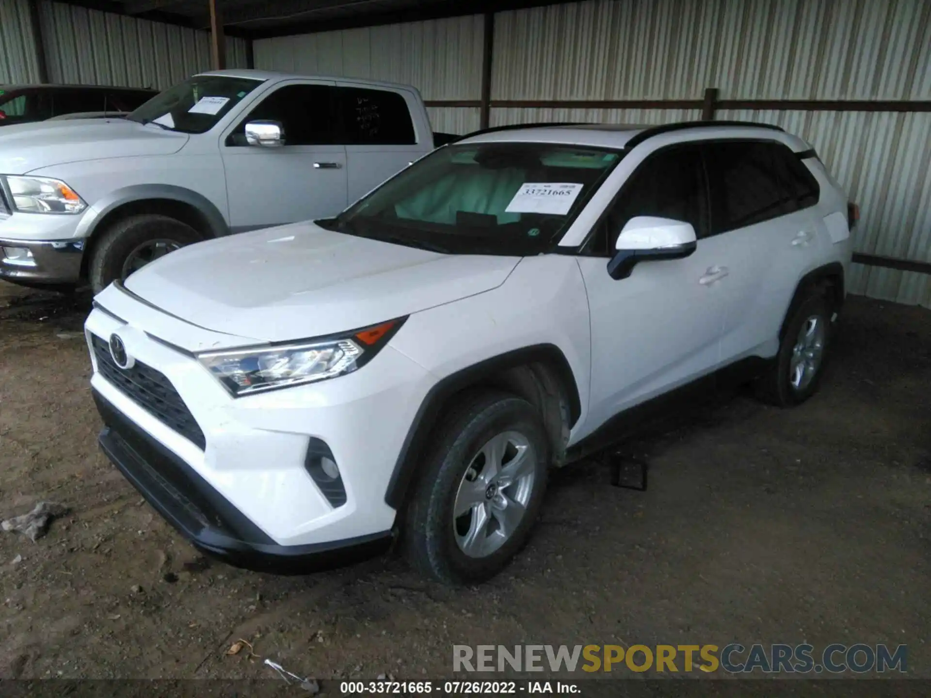 2 Photograph of a damaged car 2T3P1RFV6LC126402 TOYOTA RAV4 2020