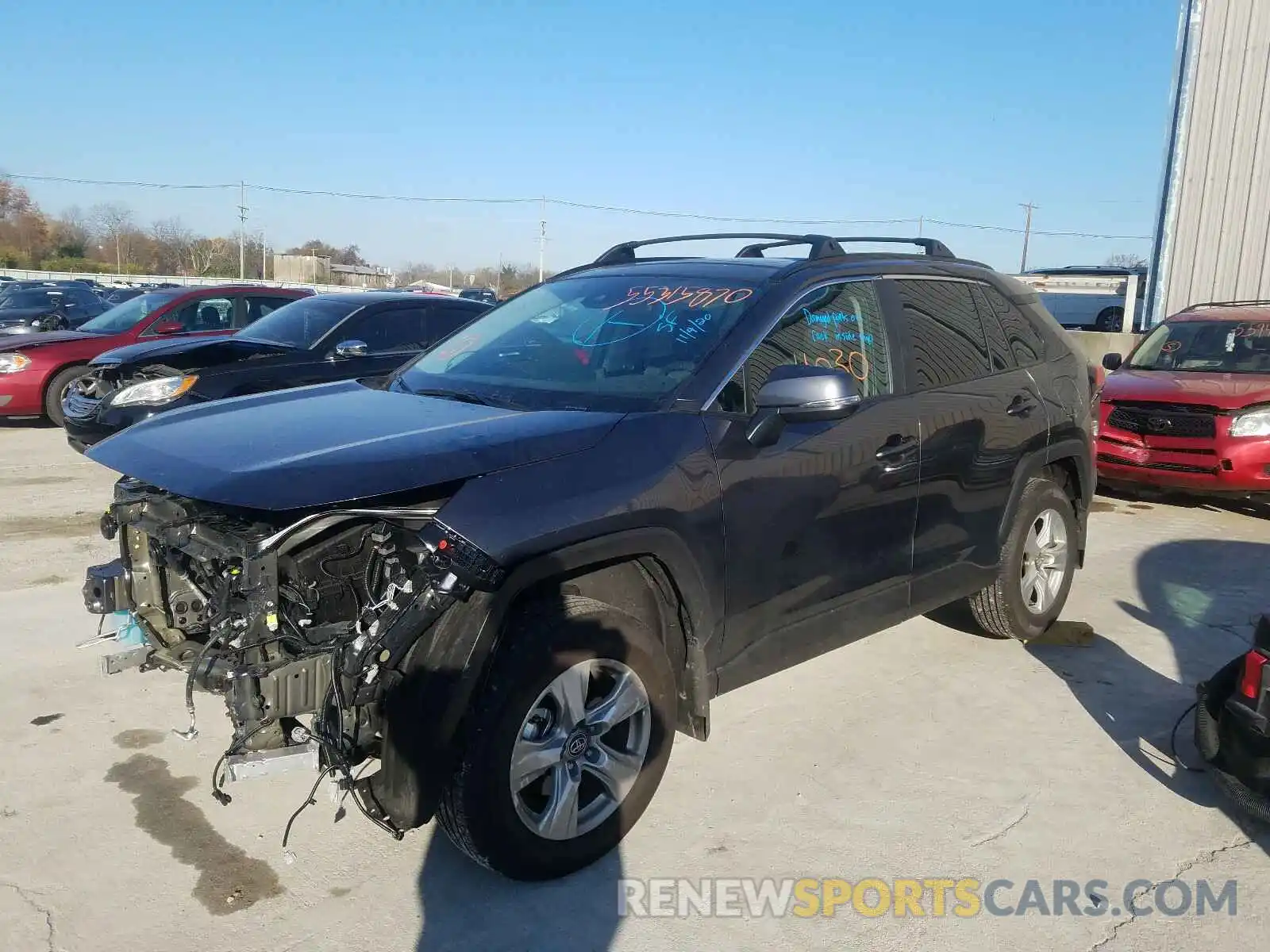 2 Photograph of a damaged car 2T3P1RFV6LC132815 TOYOTA RAV4 2020