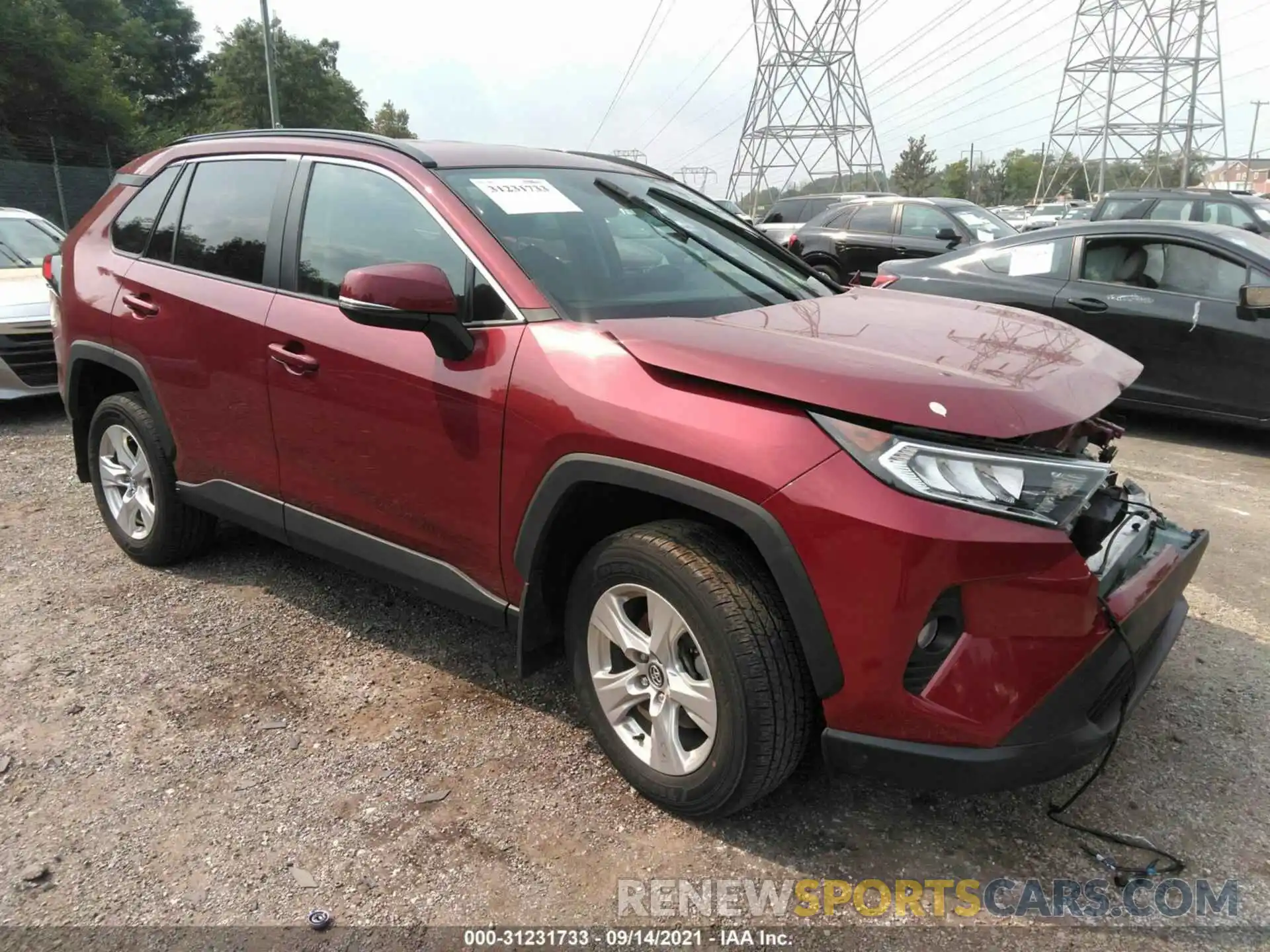 1 Photograph of a damaged car 2T3P1RFV6LW088068 TOYOTA RAV4 2020