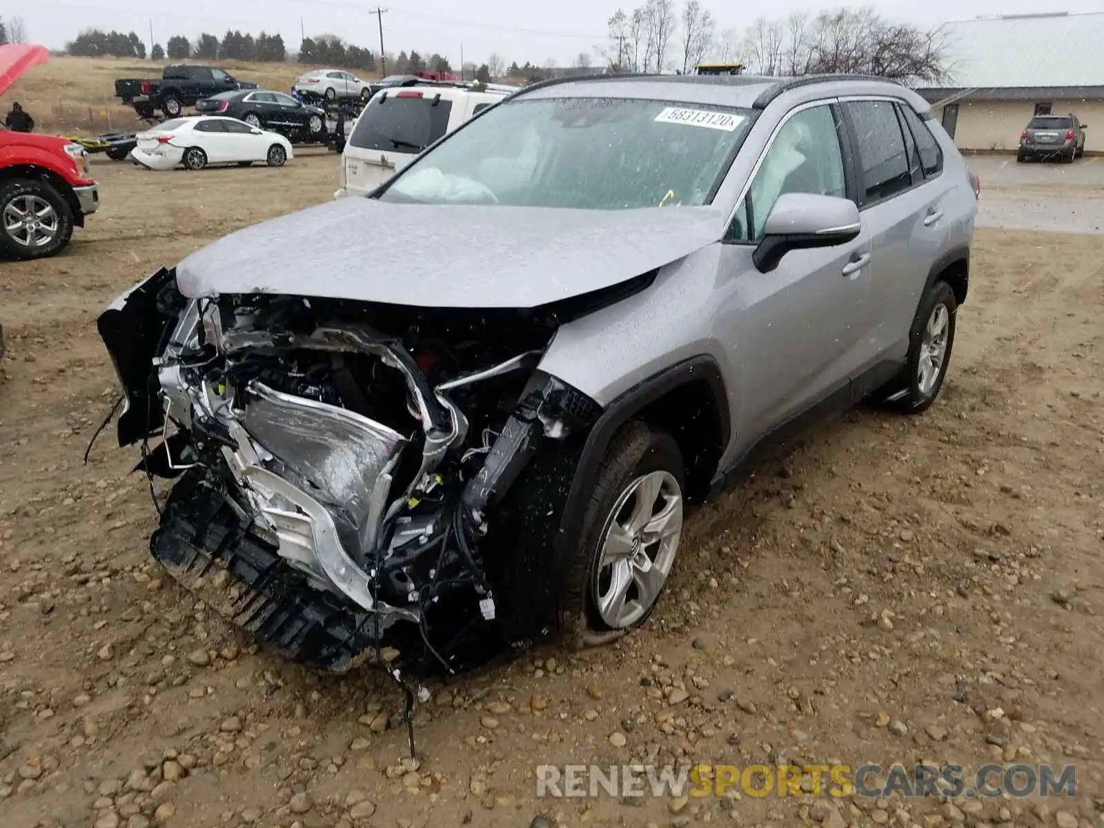 2 Photograph of a damaged car 2T3P1RFV6LW133526 TOYOTA RAV4 2020