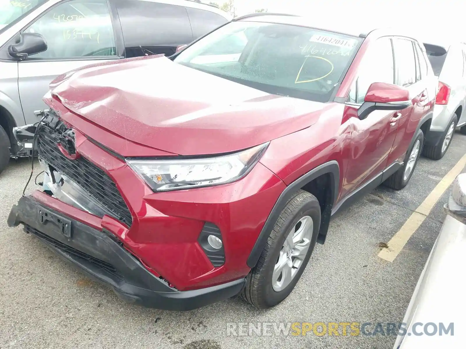 2 Фотография поврежденного автомобиля 2T3P1RFV6LW137253 TOYOTA RAV4 2020